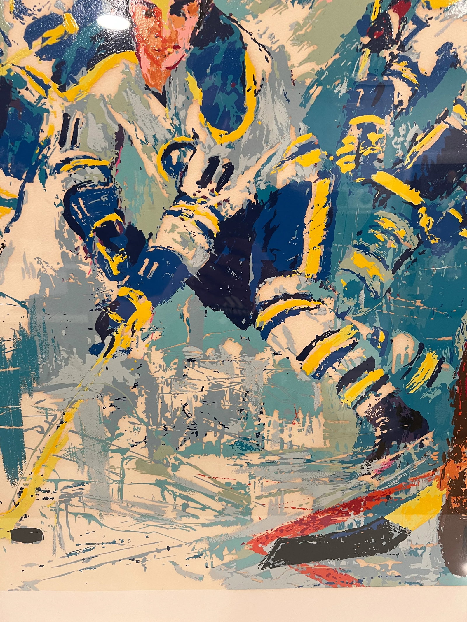 LeRoy Neiman "French Connection" Artist Proof Hockey Serigraph C. 1977 - 8