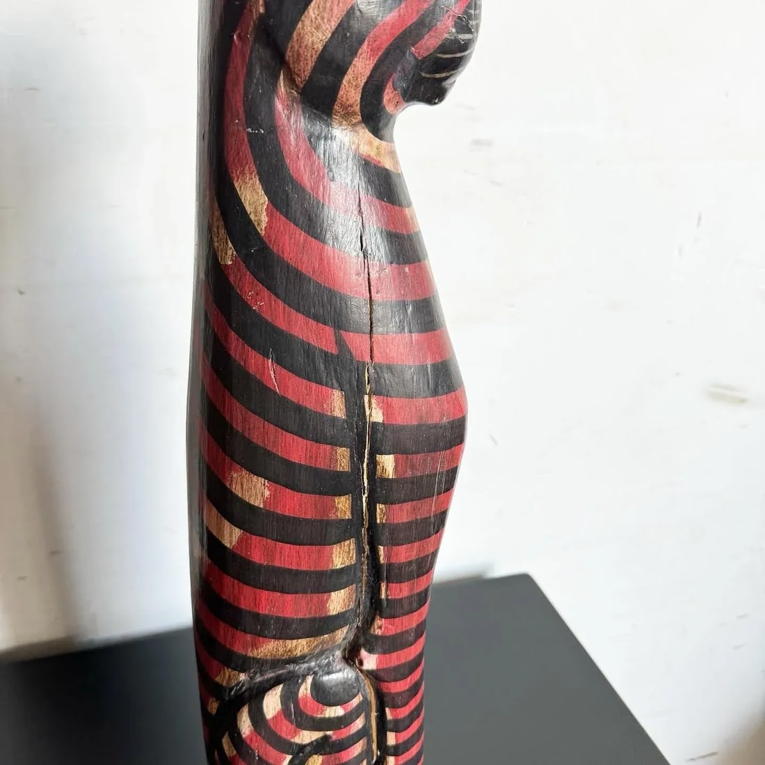 Mid Century Wooden Folk Art Cats - Set of 2 - 10