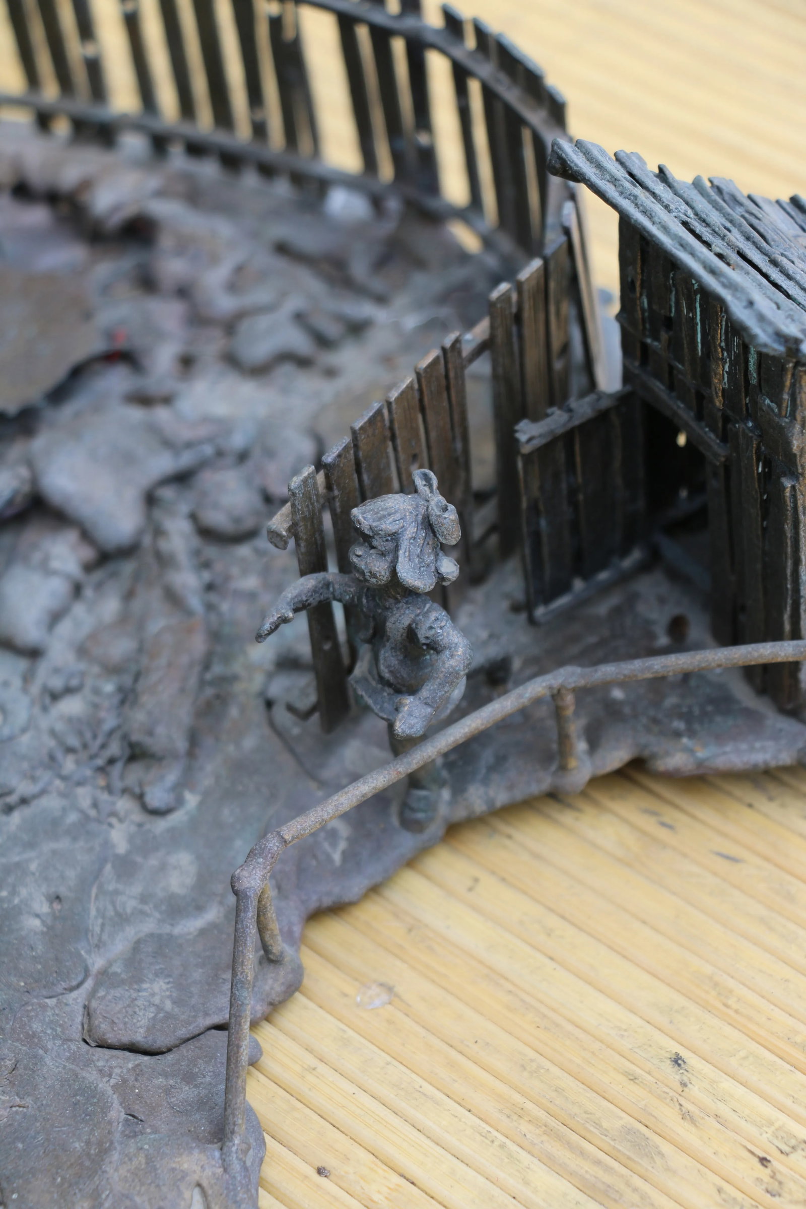 Vintage Bronze Sculpture Curtis Jere Style - 11