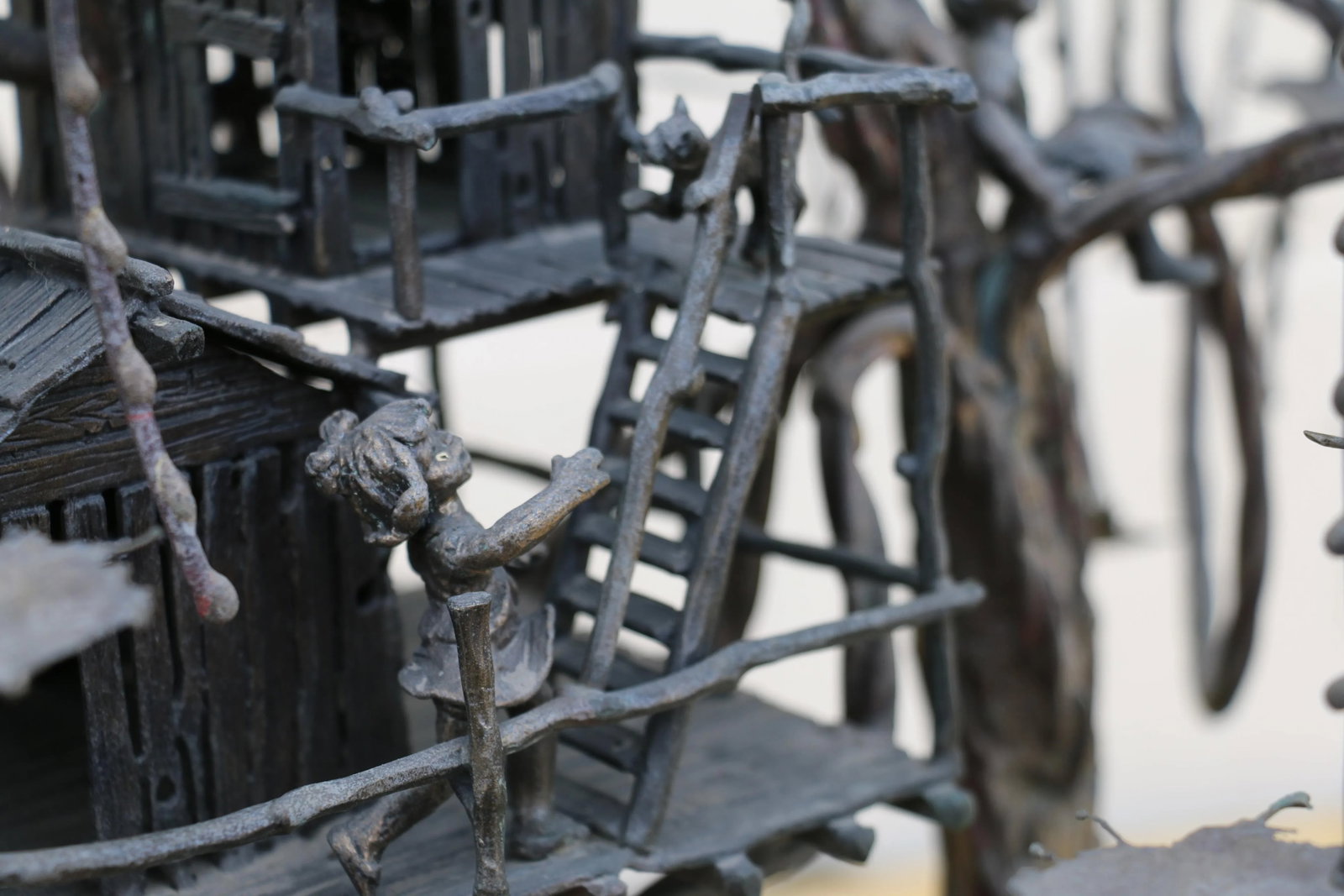 Vintage Bronze Sculpture Curtis Jere Style - 7