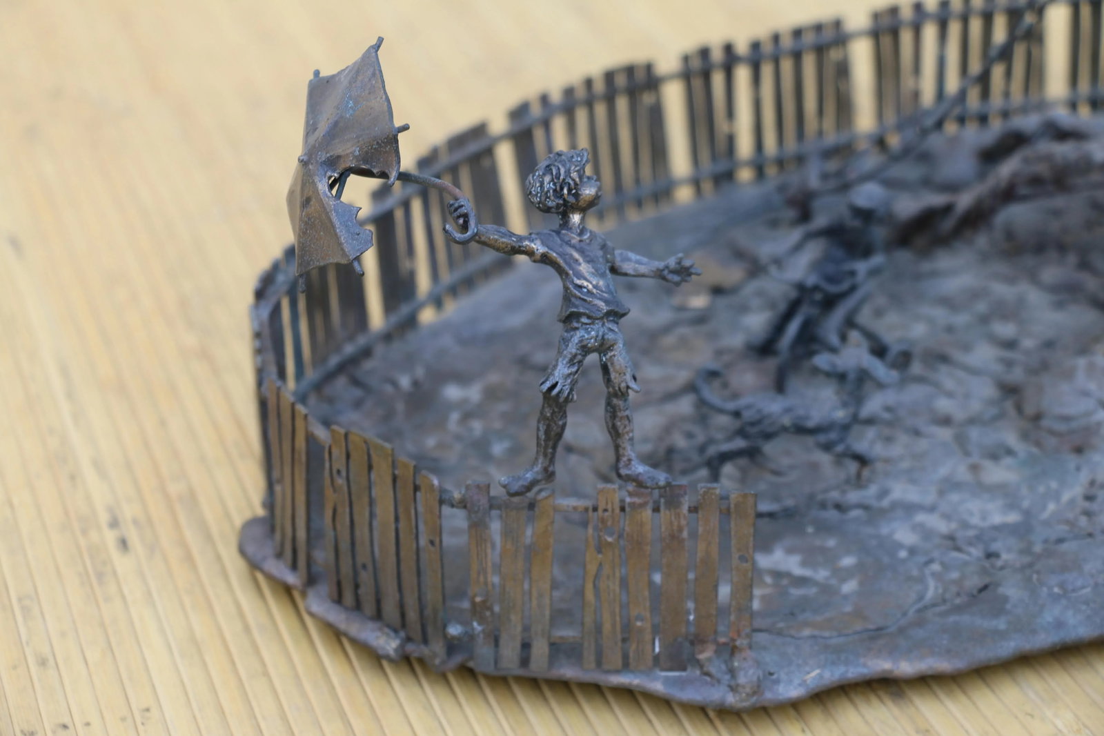 Vintage Bronze Sculpture Curtis Jere Style - 8