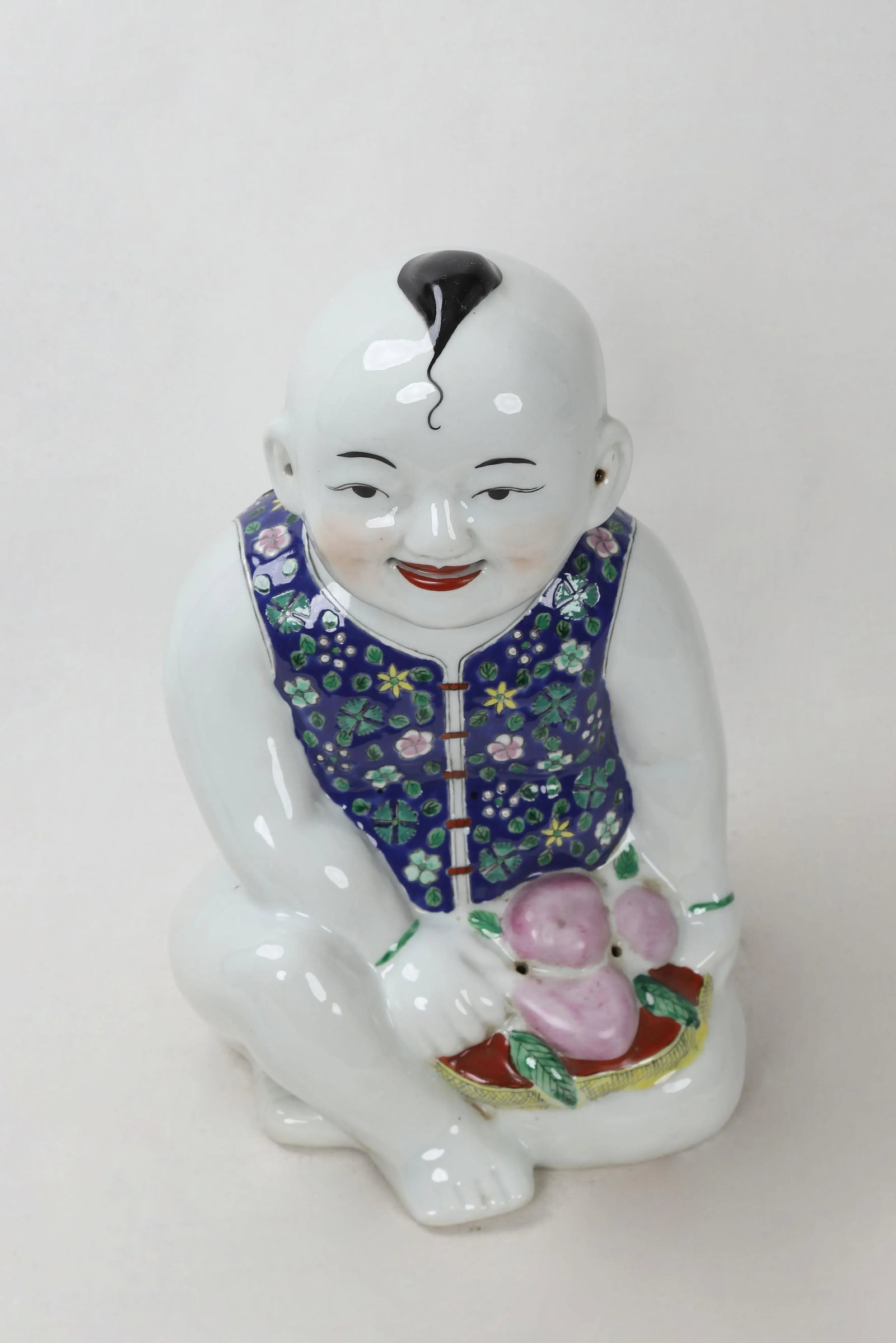 Early 20th Century Porcelain Blue & White Figurine - 2