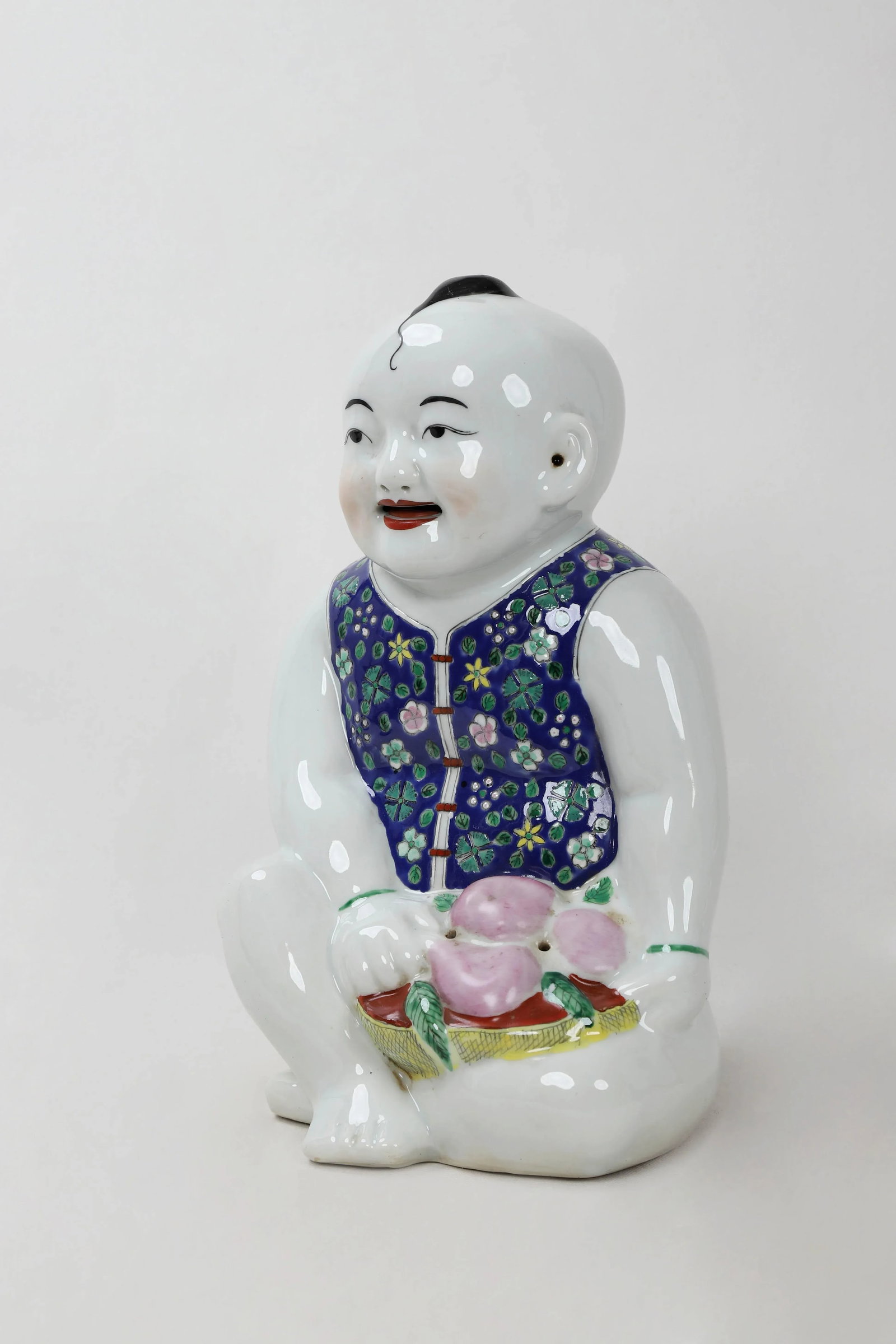 Early 20th Century Porcelain Blue & White Figurine - 3
