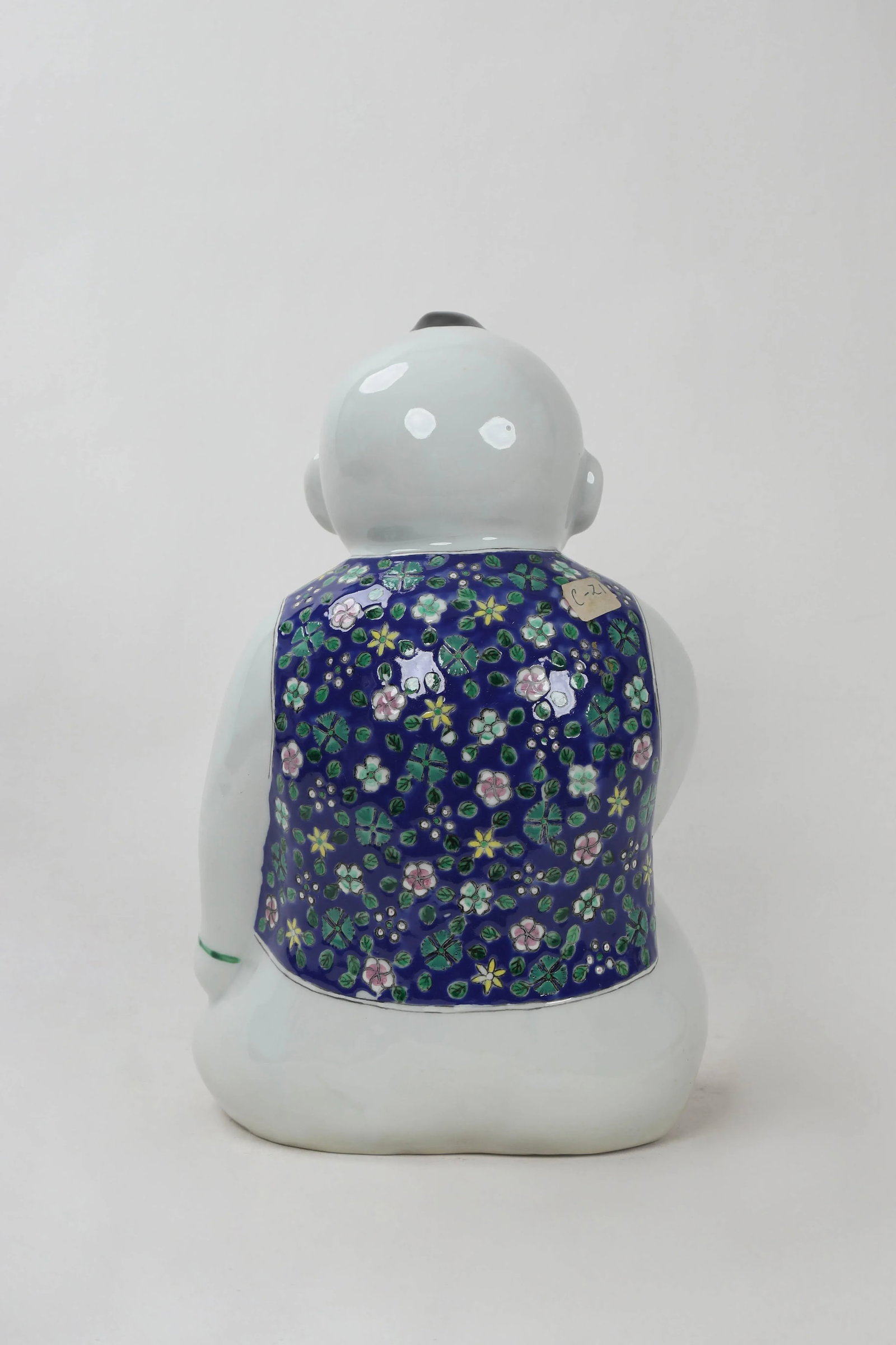 Early 20th Century Porcelain Blue & White Figurine - 5