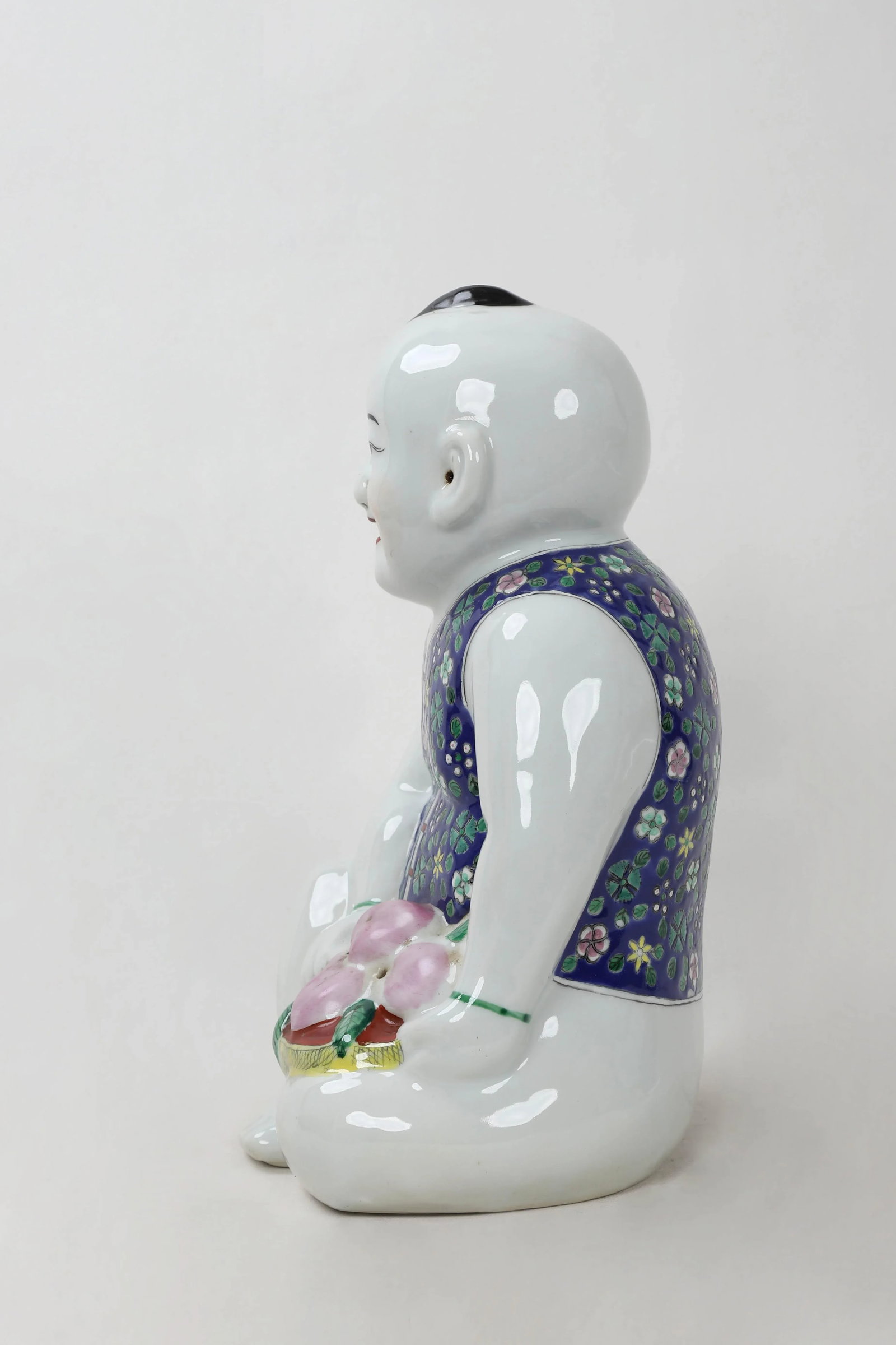 Early 20th Century Porcelain Blue & White Figurine - 6