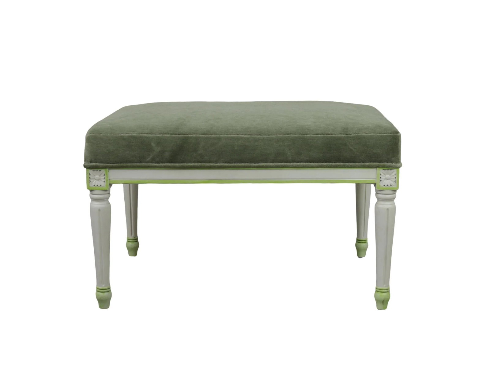 20th-Century Retro French Louis XVI-style Carved Wooden Stool/Piano Stool/Dressing Stool - 2