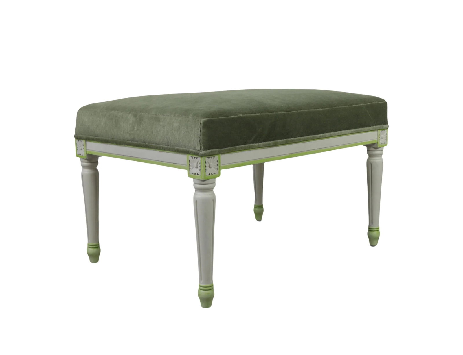 20th-Century Retro French Louis XVI-style Carved Wooden Stool/Piano Stool/Dressing Stool - 3