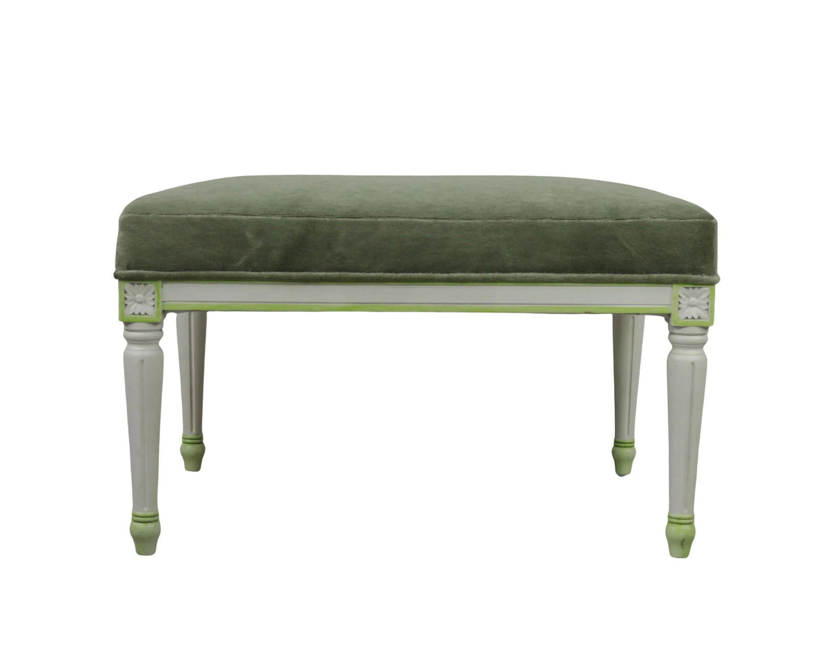 20th-Century Retro French Louis XVI-style Carved Wooden Stool/Piano Stool/Dressing Stool - 4