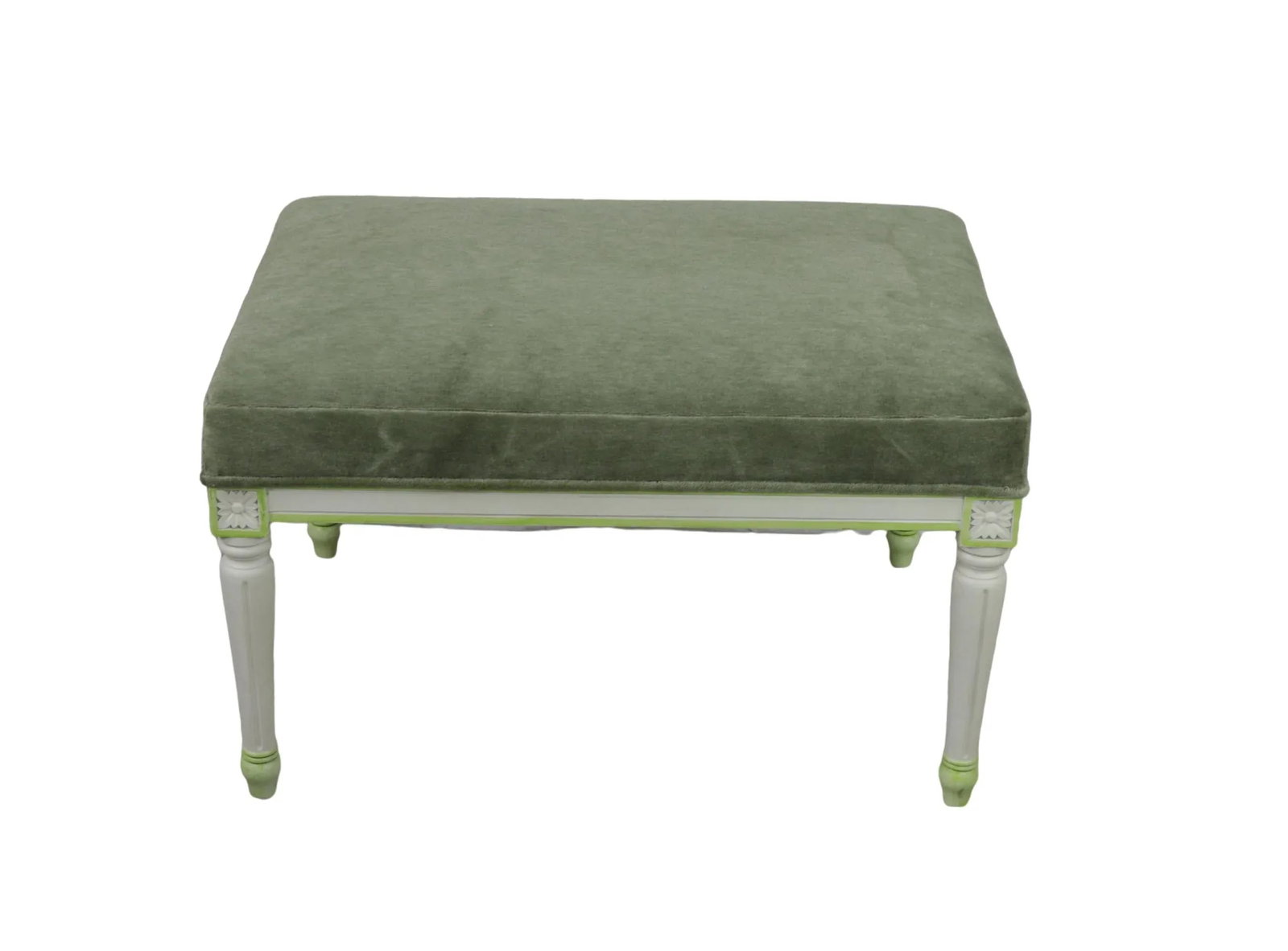 20th-Century Retro French Louis XVI-style Carved Wooden Stool/Piano Stool/Dressing Stool - 6