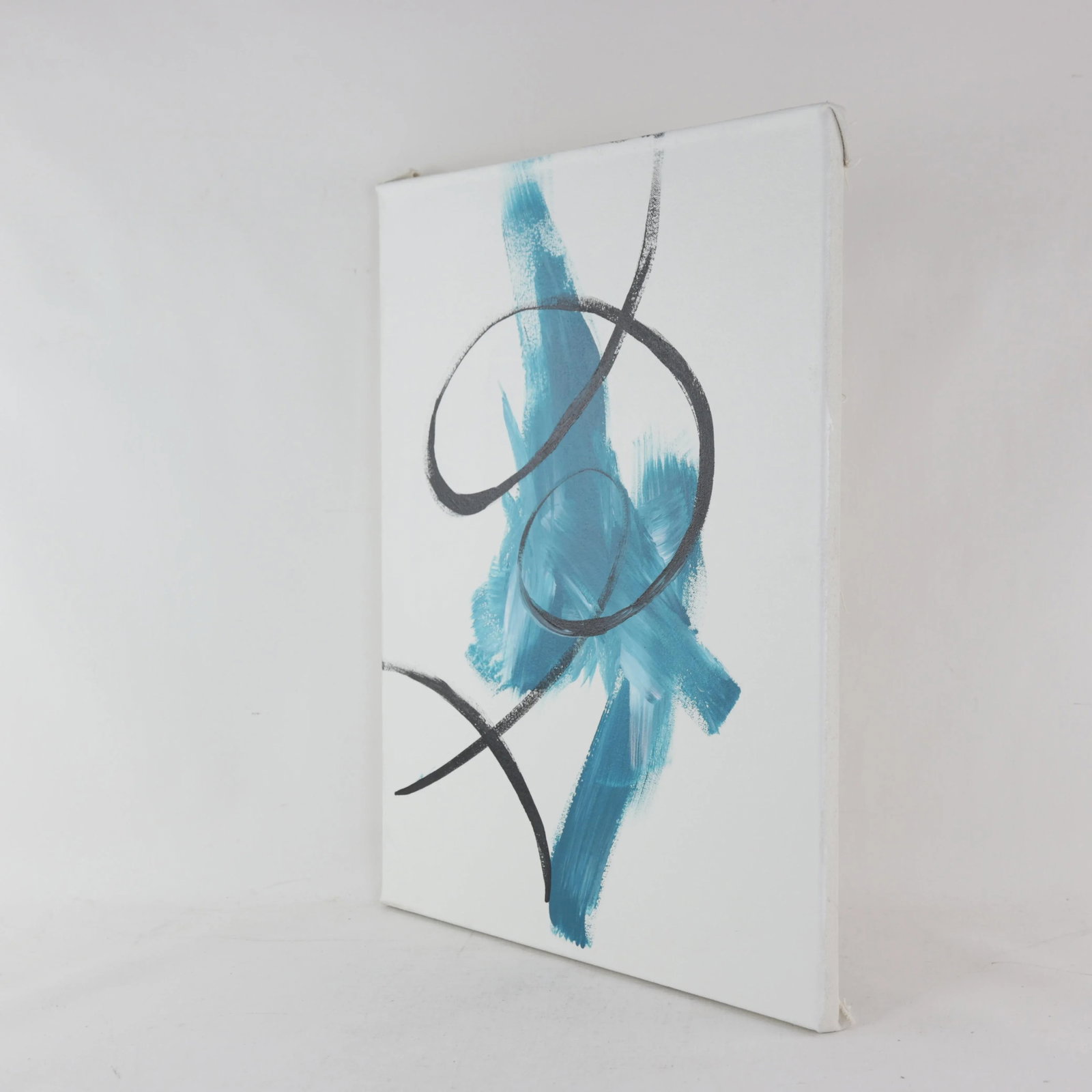 Abstract Fluidity Contemporary Abstract Mixed-Media Painting - 6
