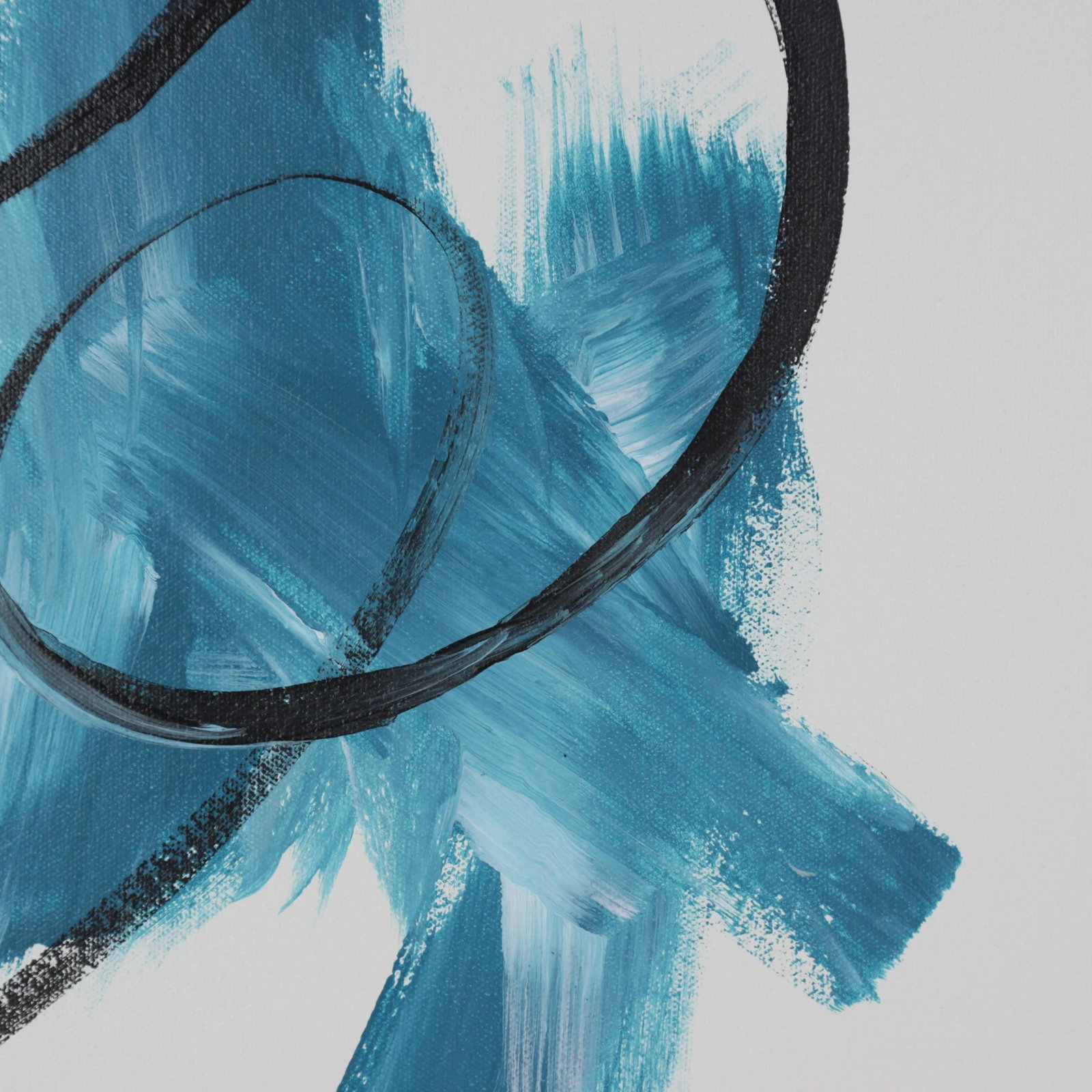 Abstract Fluidity Contemporary Abstract Mixed-Media Painting - 7