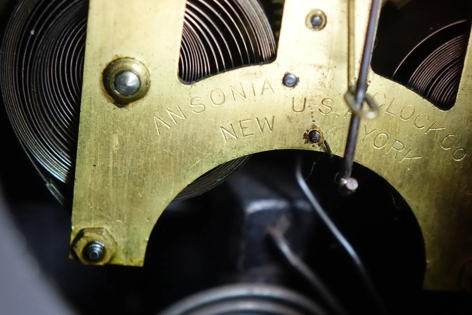 Early 20th Century Vintage Mantel Clock by Ansonia Clock Co - 4