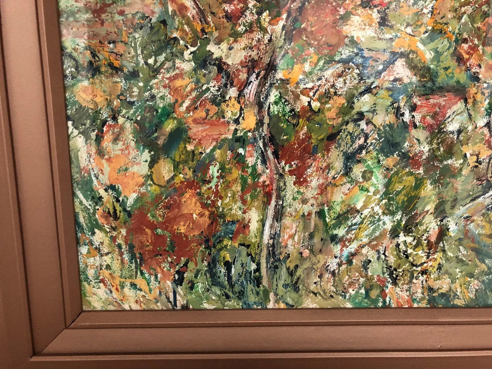 Mid 20th Century Nature Abstract Watercolor Signed on the Bottom - 3