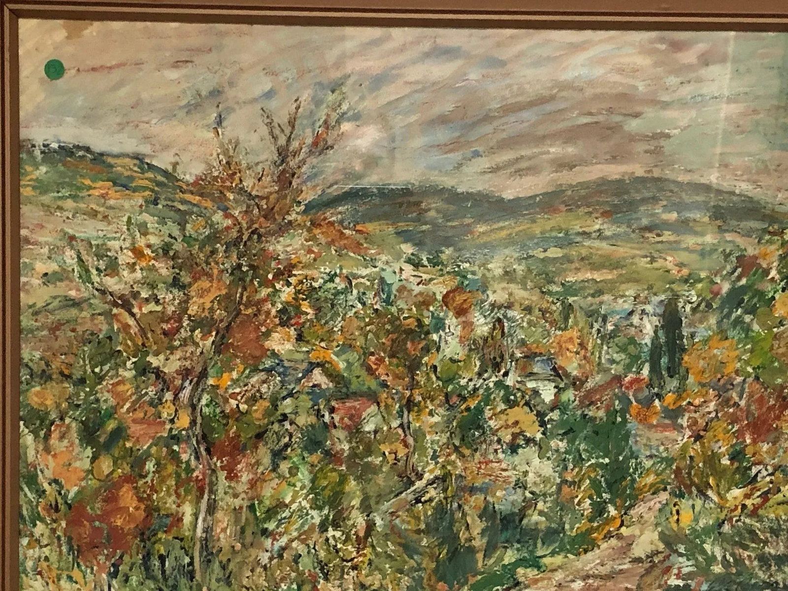 Mid 20th Century Nature Abstract Watercolor Signed on the Bottom - 4