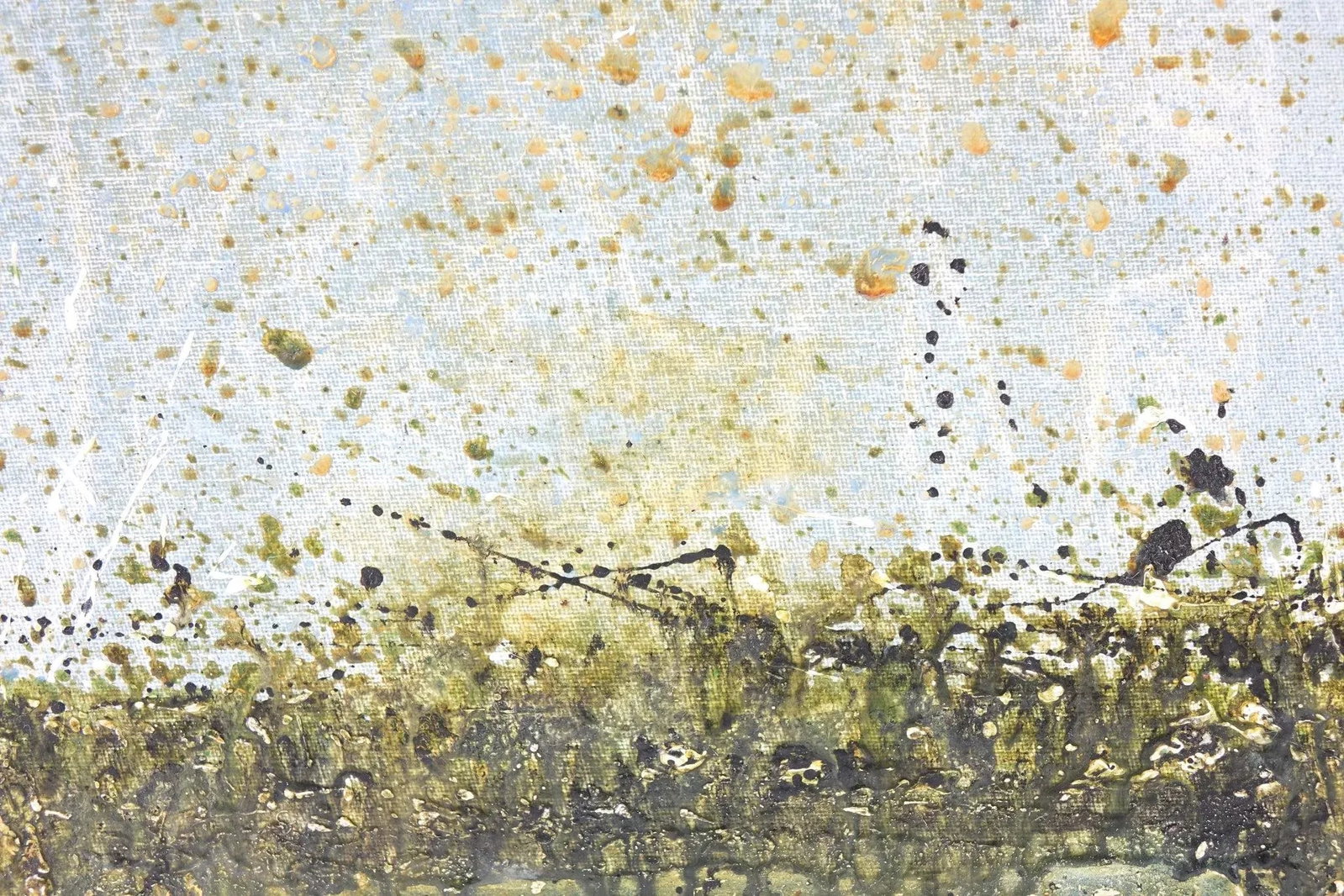 Mid 20th Century Abstract Original Oil Painting on Canvas Board - 2