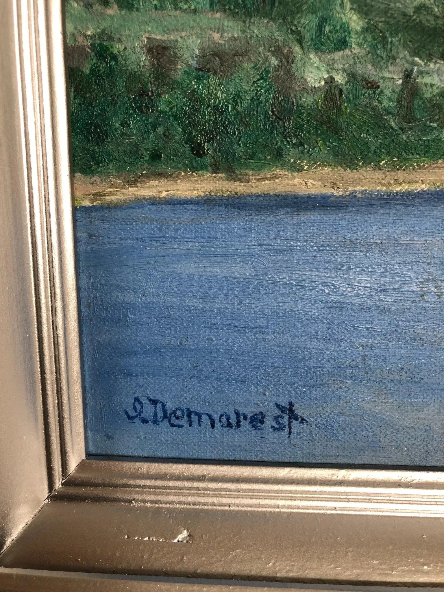 Early 20th Century Miniature Oil-on-Board Landscape Painting by the American Artist Marie Dorothy Do - 3