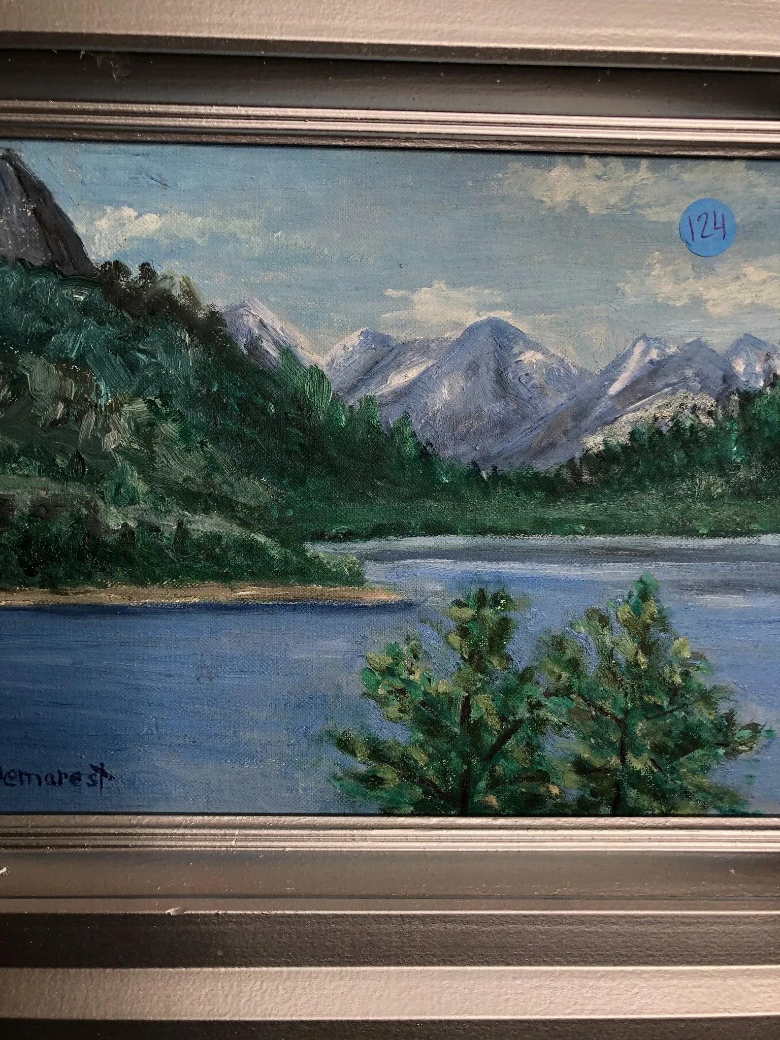 Early 20th Century Miniature Oil-on-Board Landscape Painting by the American Artist Marie Dorothy Do - 4