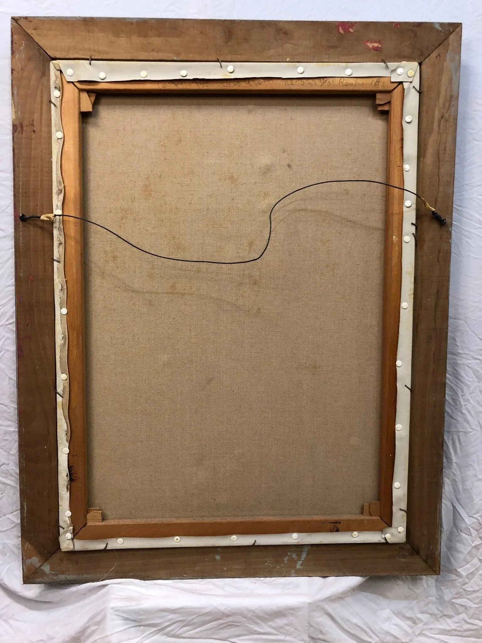 Timeless Gaze - Original Oil on Canvas Signed on the Bottom 1961, Framed - 2
