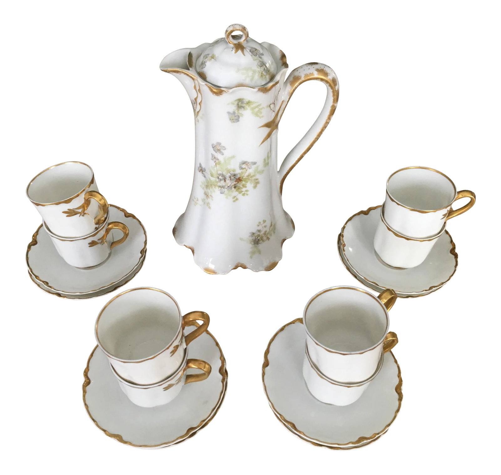 1970s Haviland Limoges Tea Chocolate Set - 18 Pieces (1 of 8)