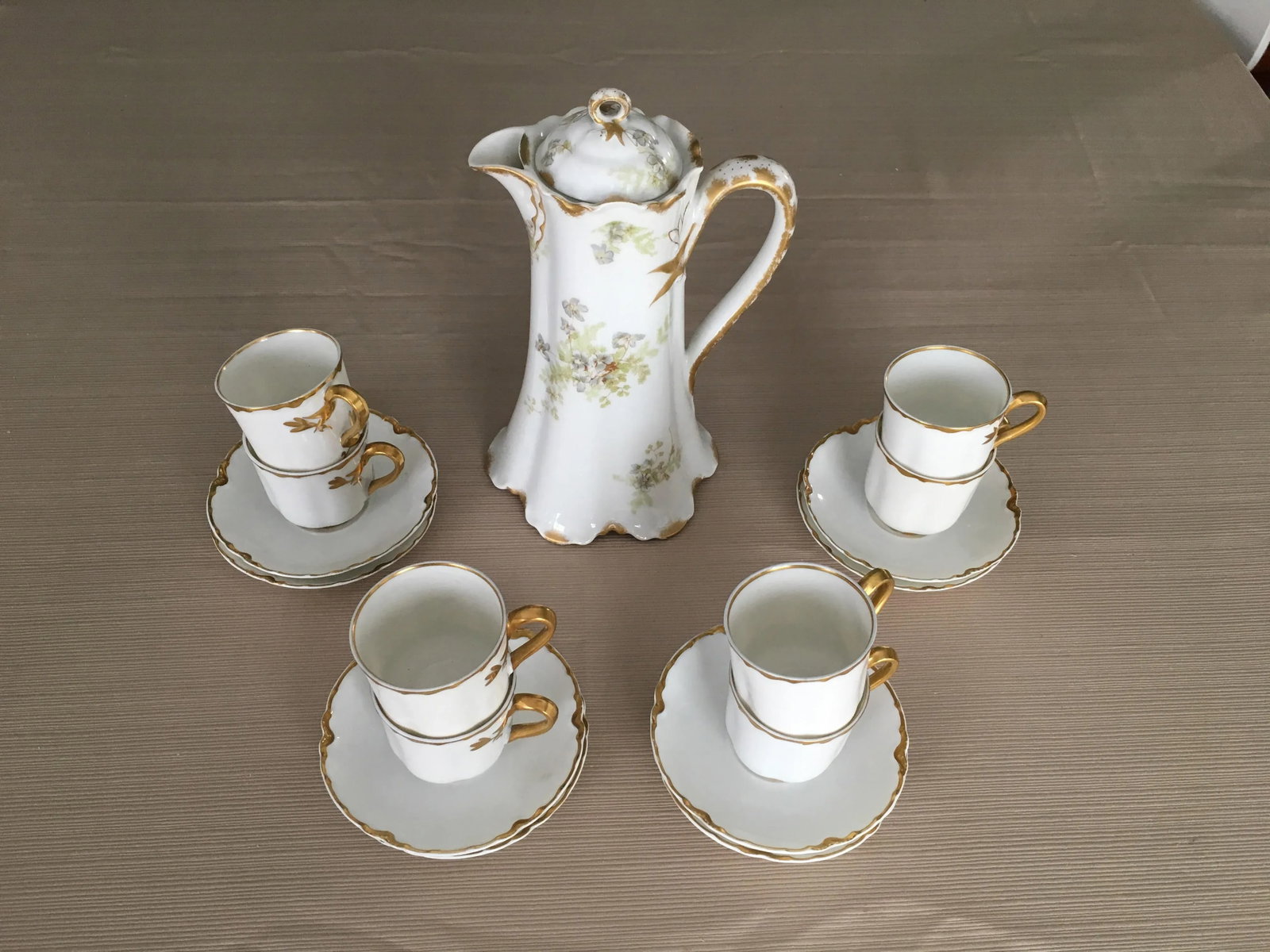 1970s Haviland Limoges Tea Chocolate Set - 18 Pieces - 5