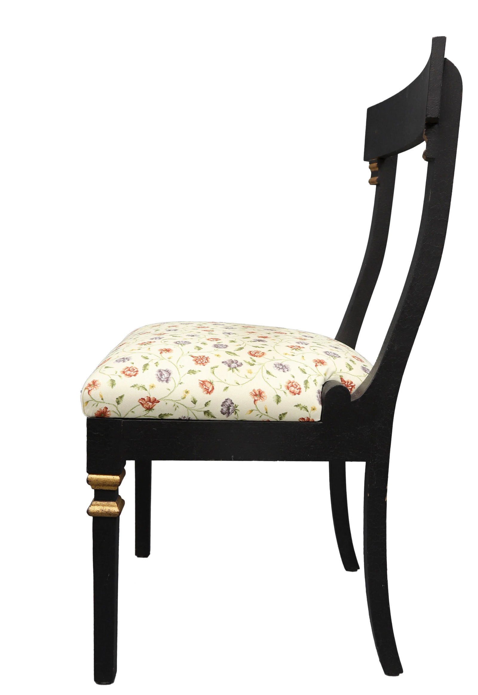 Late 20th Century Vintage Floral Print Upholstered Chair - 3