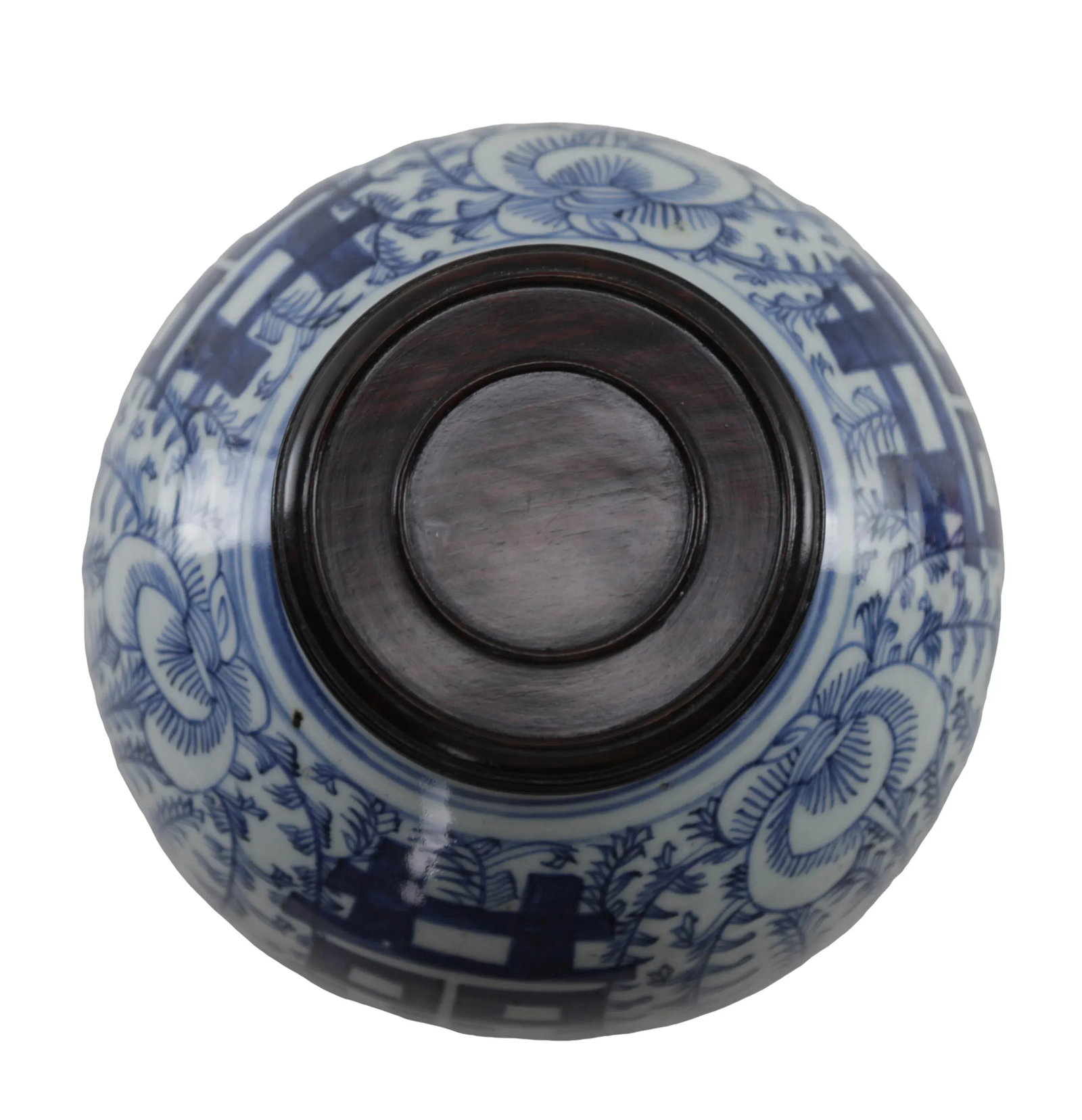 China Mid-Qing Blue and White Porcelain Ginger Jar. - 7