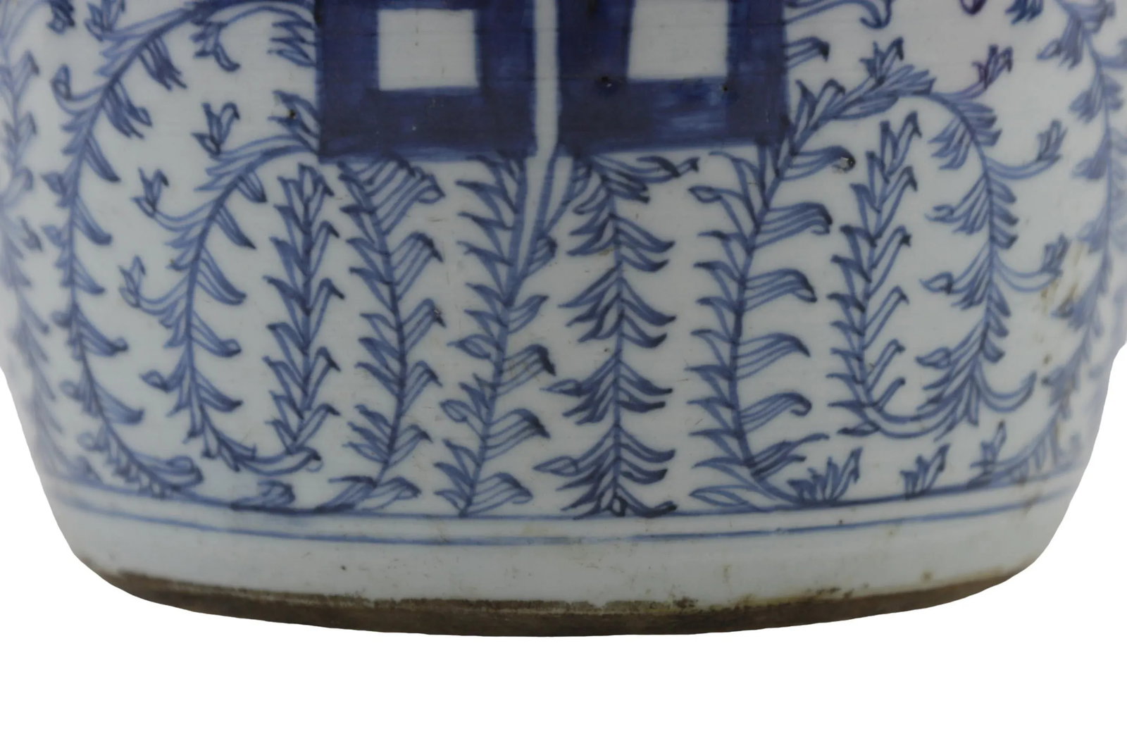 China Mid-Qing Blue and White Porcelain Ginger Jar. - 8