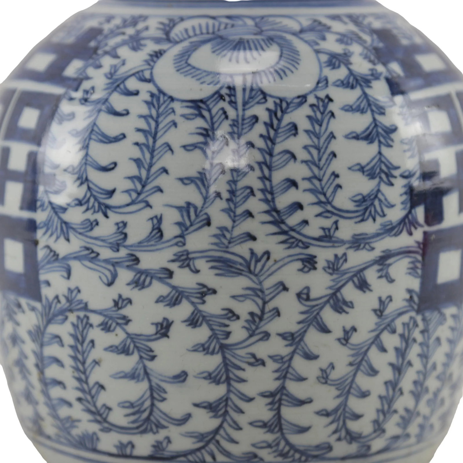 China Mid-Qing Blue and White Porcelain Ginger Jar. - 9