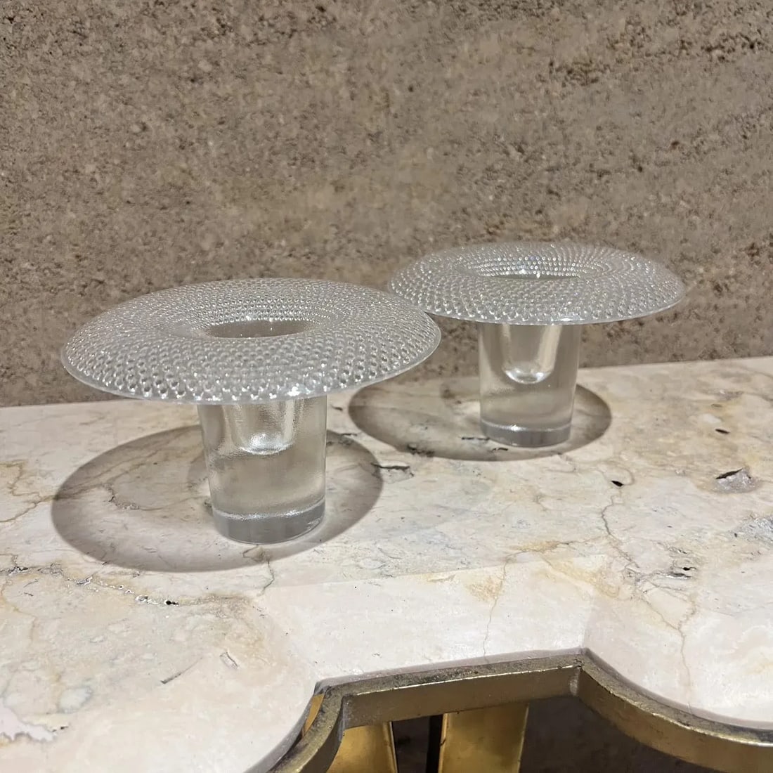 1960s Tapio Wirkkala for Rosenthal Glass Candleholder Set - 4