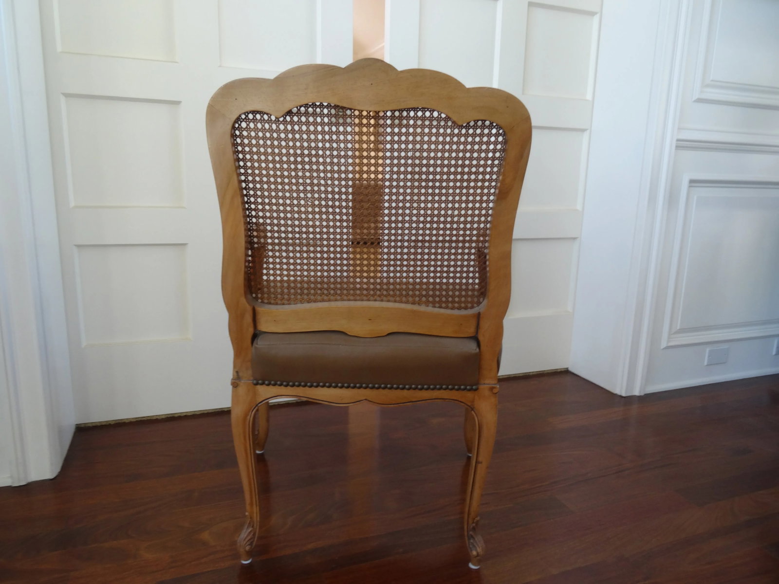 Mid 20th Century Pair Louis XV Regency Style Chairs - 4