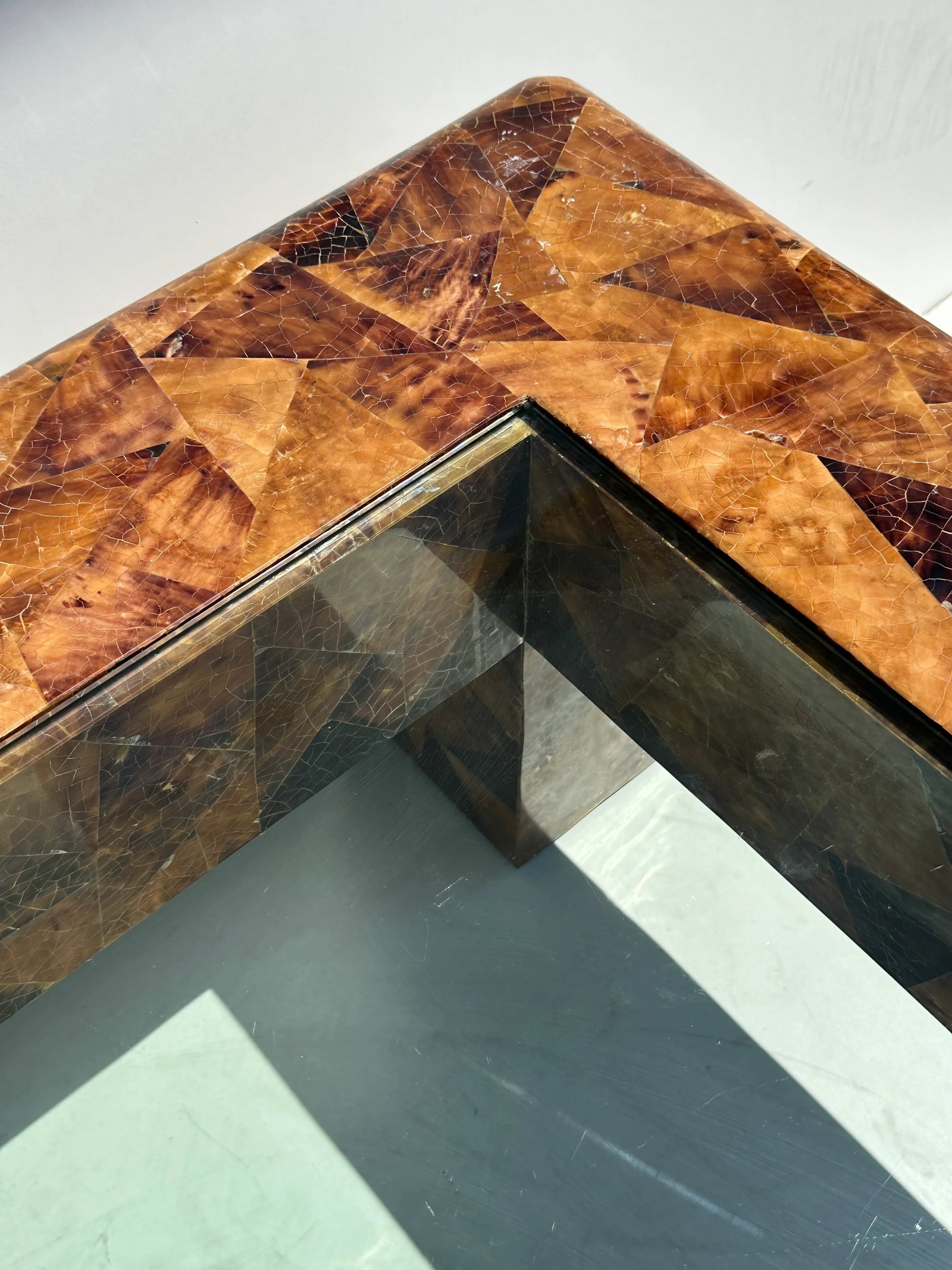 1980s Signed Karl Springer Penshell Coffee Table - 12