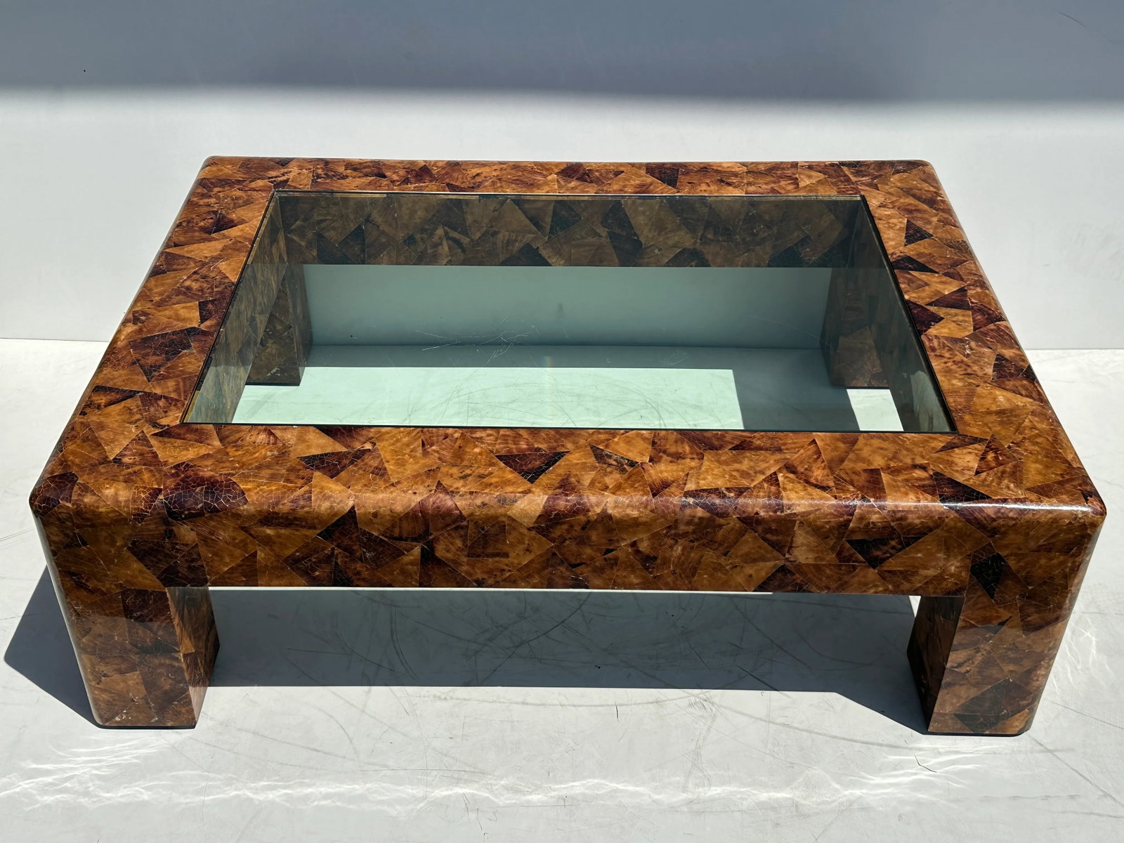 1980s Signed Karl Springer Penshell Coffee Table - 2