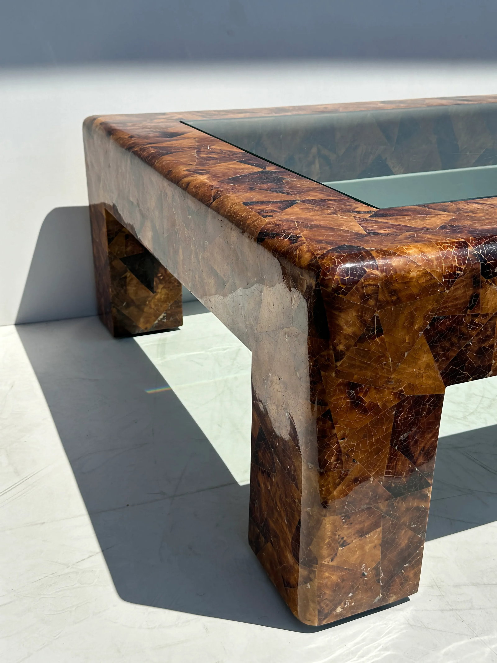1980s Signed Karl Springer Penshell Coffee Table - 5