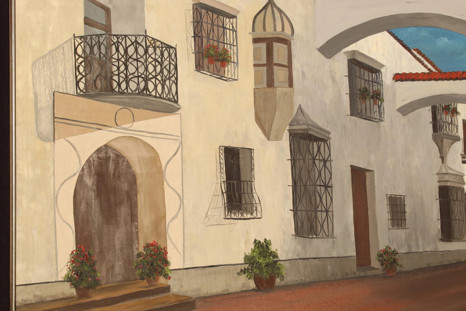 Mediterranean Cityscape Original Painting - 11