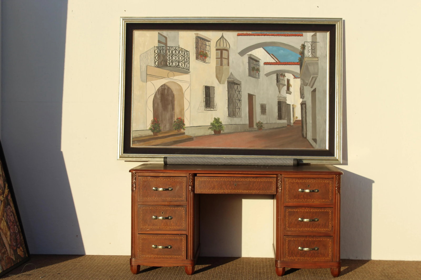 Mediterranean Cityscape Original Painting - 2