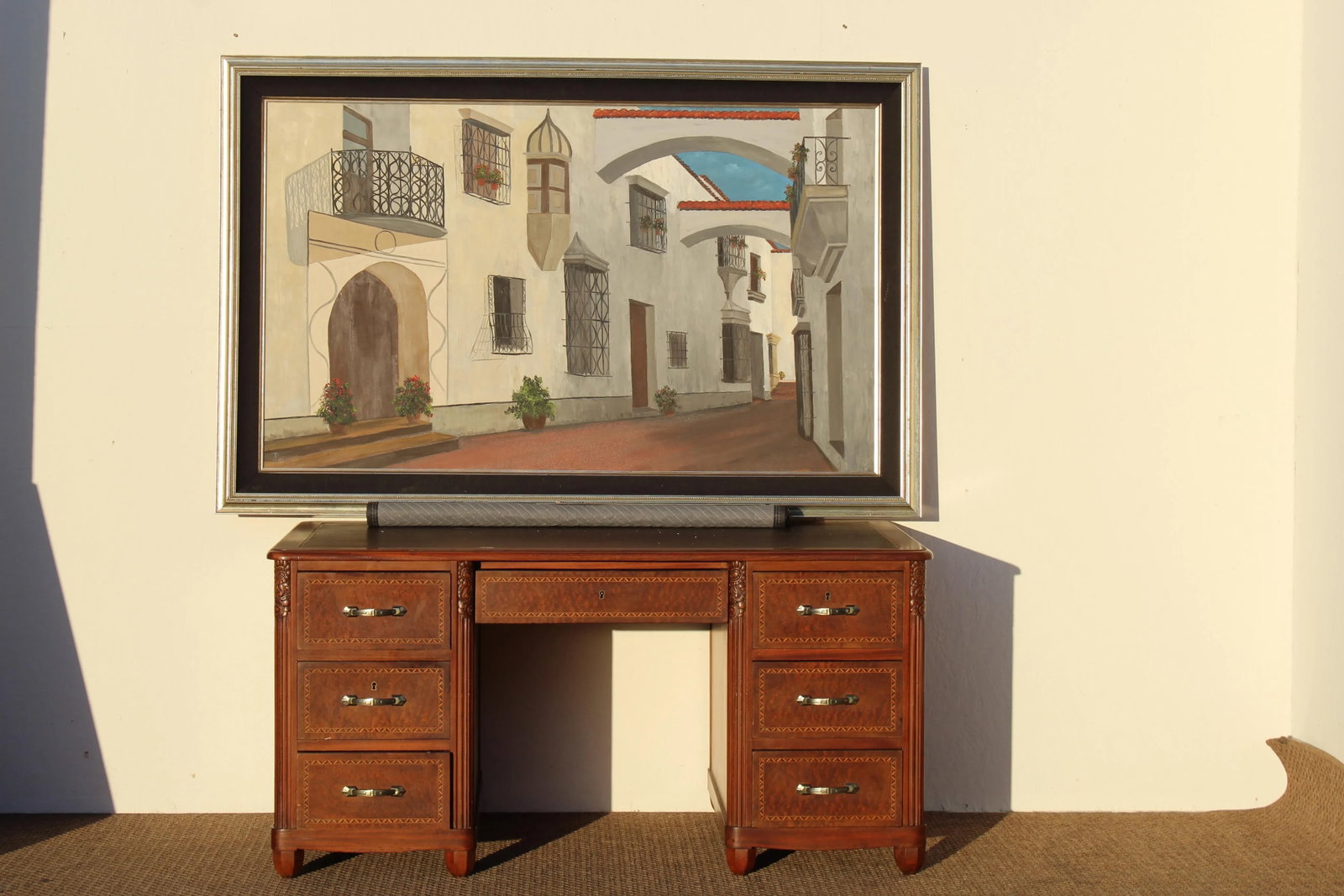 Mediterranean Cityscape Original Painting - 3