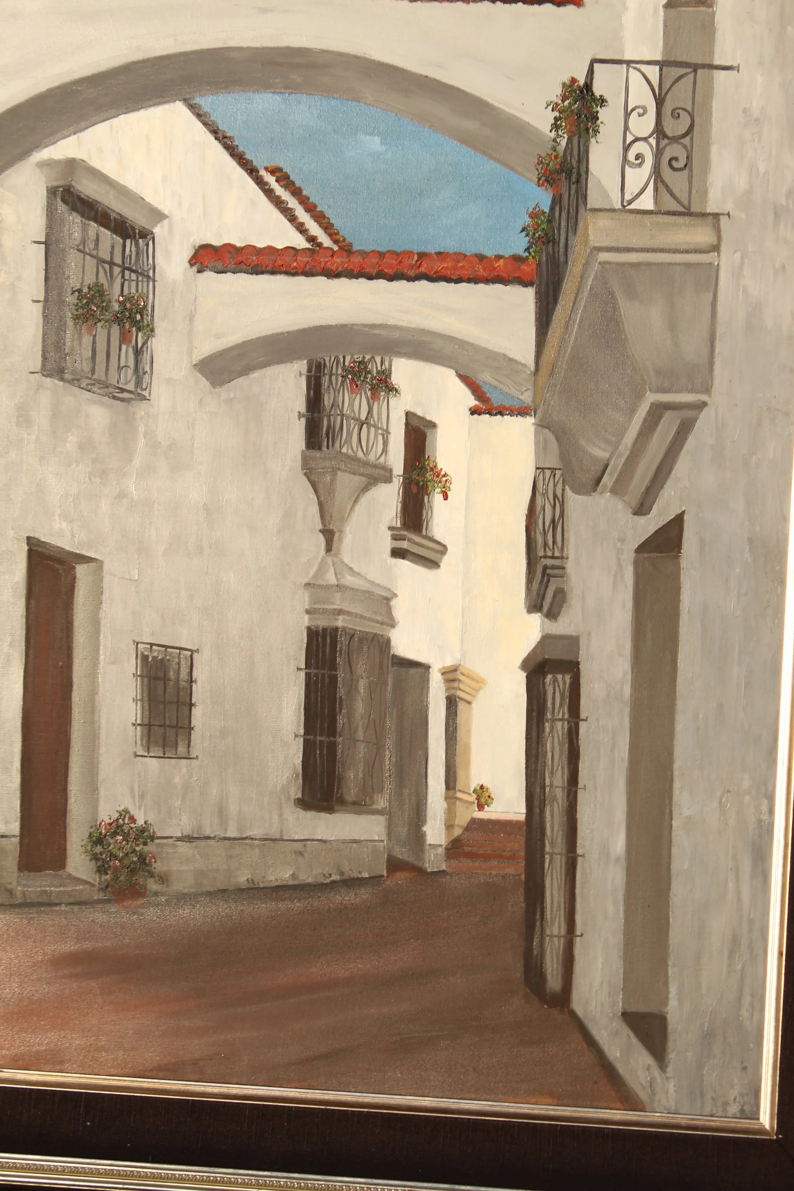 Mediterranean Cityscape Original Painting - 8