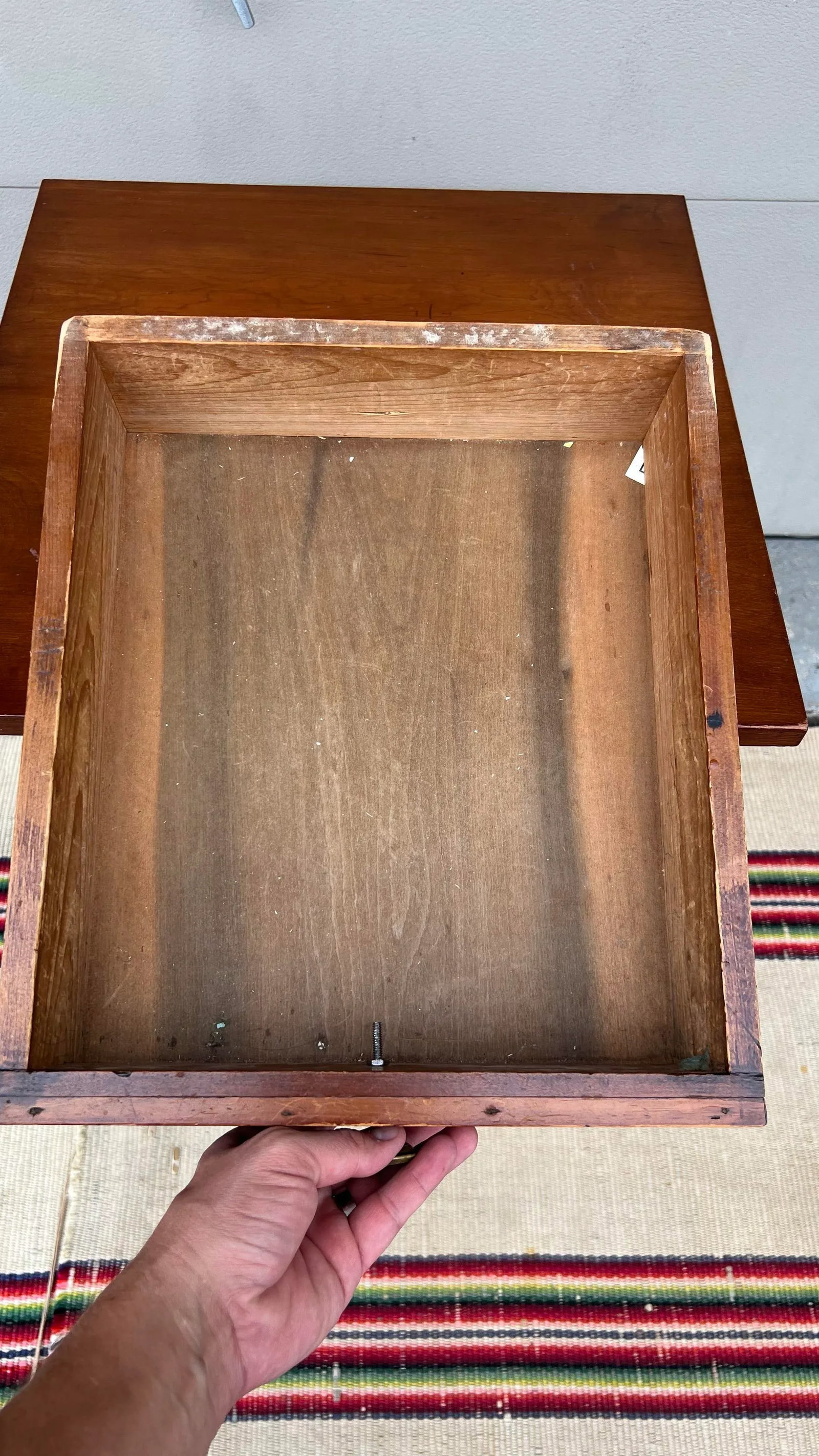 A Antique Sheraton Cherry One Drawer Stand/Sidetable, Pennsylvania Circa 1820 - 5