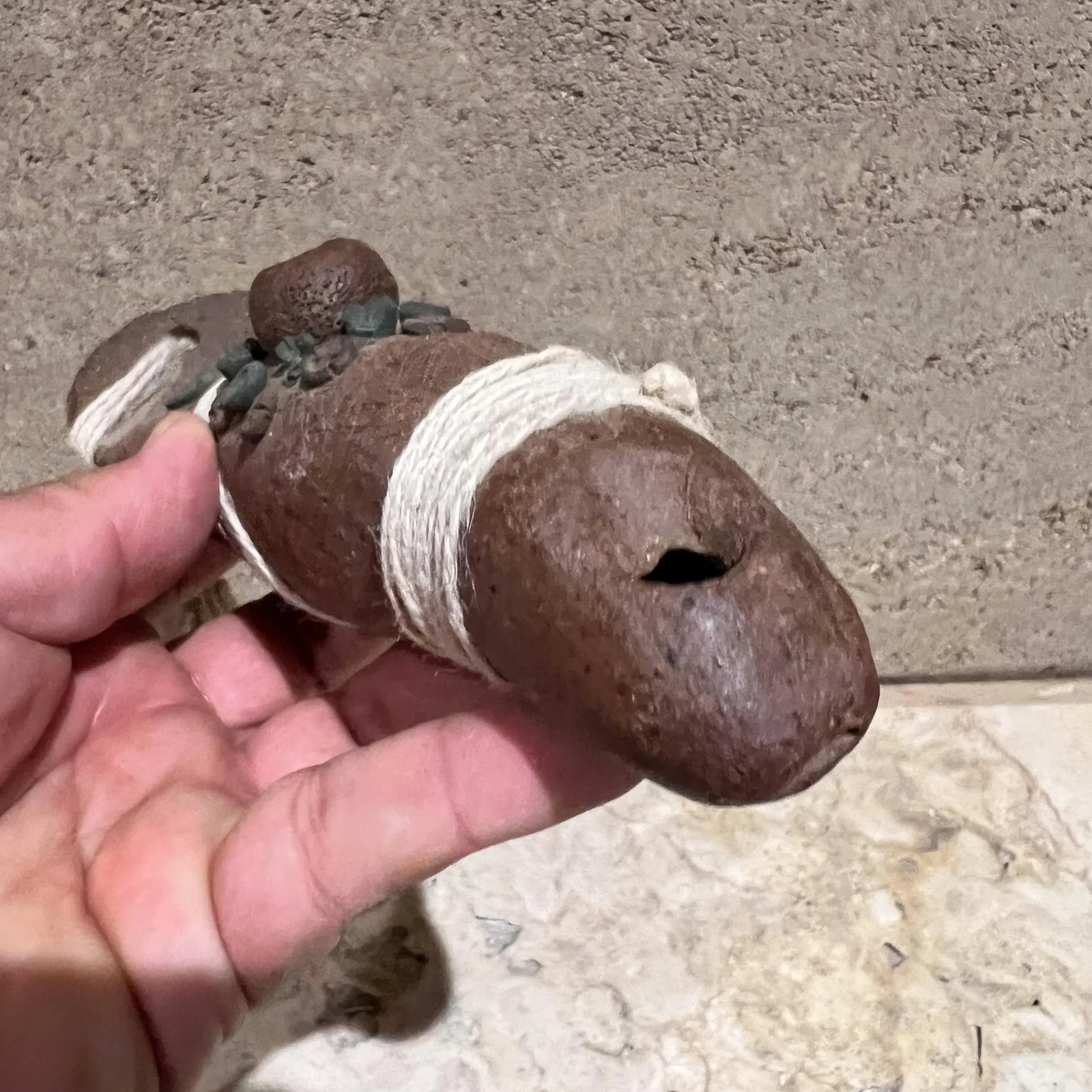 1970s Art Pottery Ceramic Pipe Abstract Flute Sculpture - 2