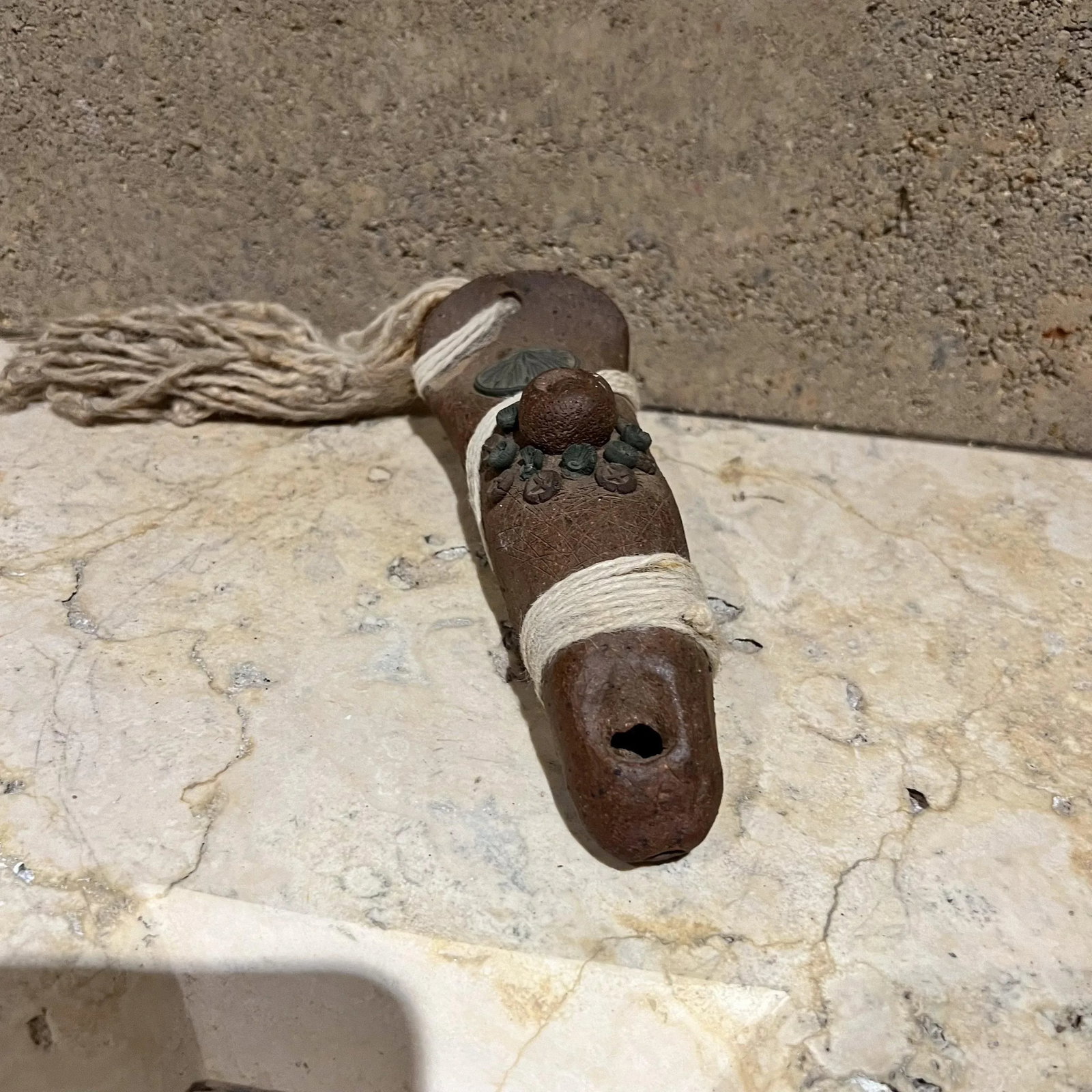 1970s Art Pottery Ceramic Pipe Abstract Flute Sculpture - 4