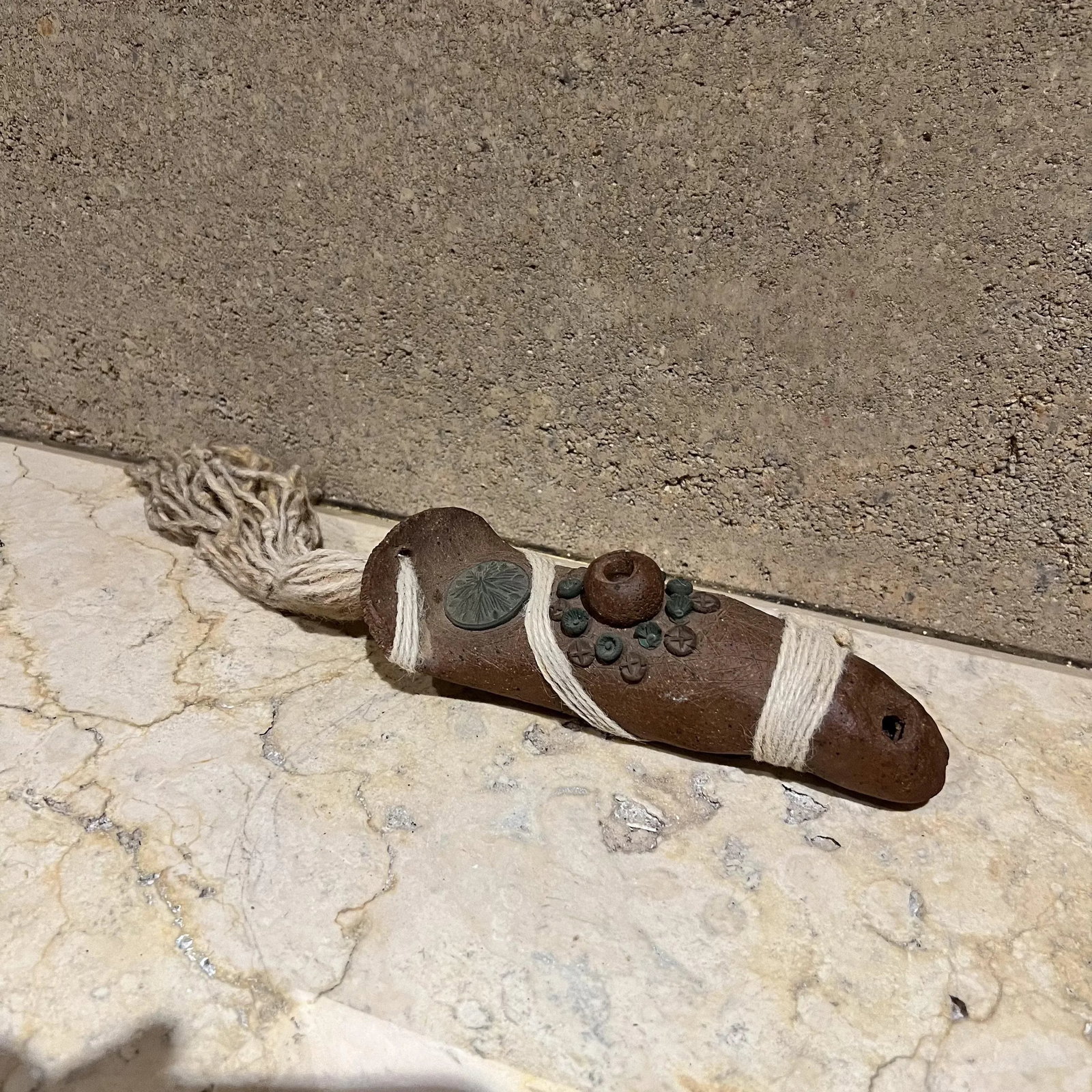1970s Art Pottery Ceramic Pipe Abstract Flute Sculpture - 6