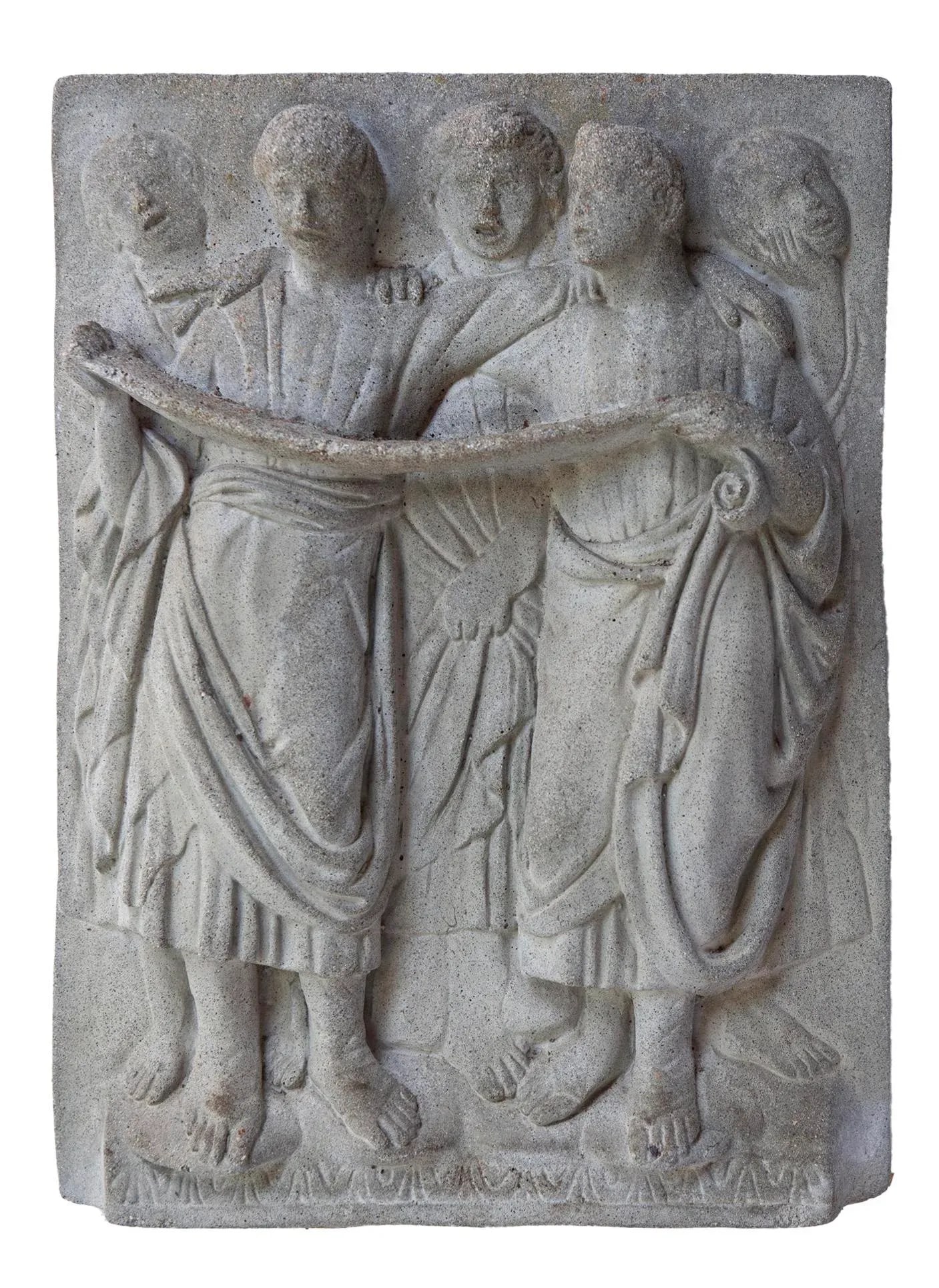Antique Cement Frieze for the Garden - A Pair - 2