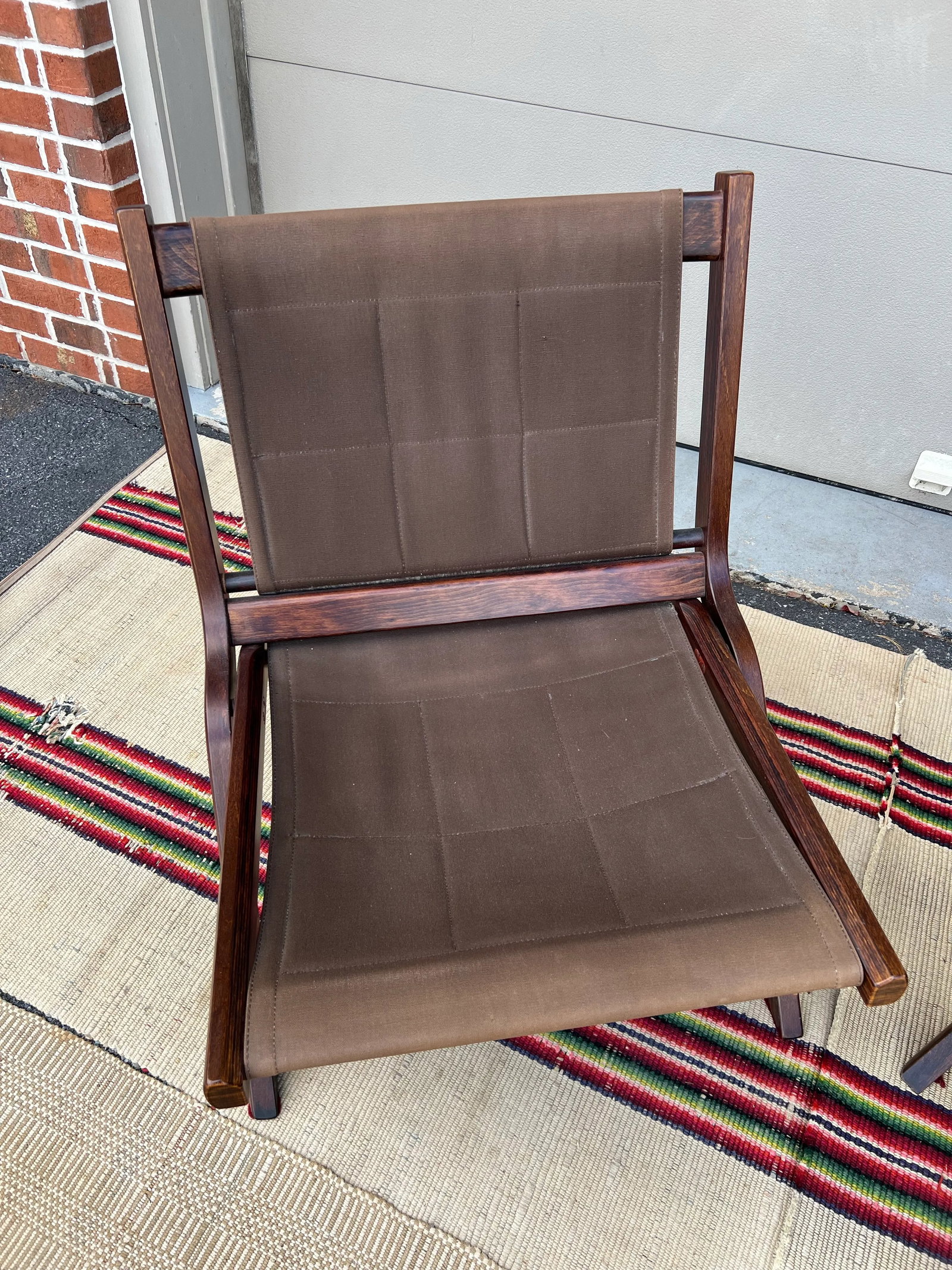 1970s A Vintage Pair of Scandinavian Modern "Uno" Folding Lounge Chairs Attributed to Per Leiv Ã - 11