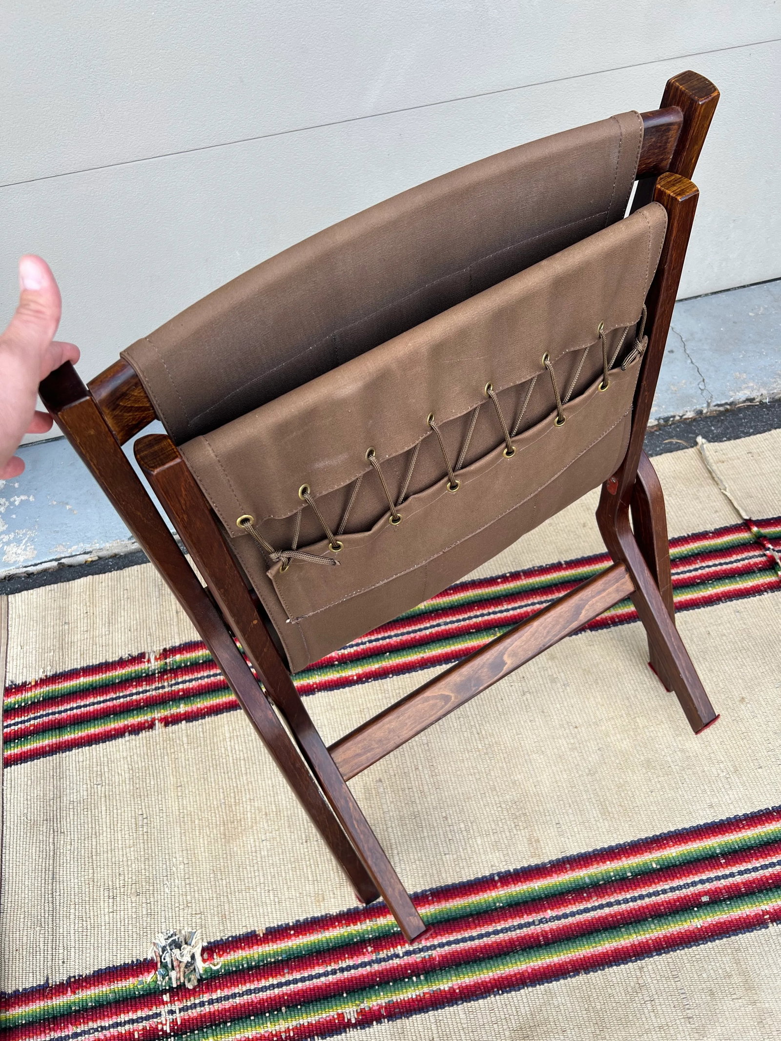 1970s A Vintage Pair of Scandinavian Modern "Uno" Folding Lounge Chairs Attributed to Per Leiv Ã - 12