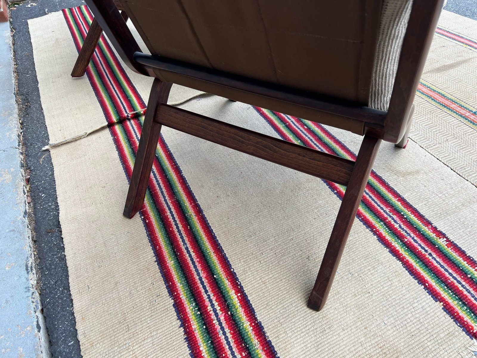 1970s A Vintage Pair of Scandinavian Modern "Uno" Folding Lounge Chairs Attributed to Per Leiv Ã - 4