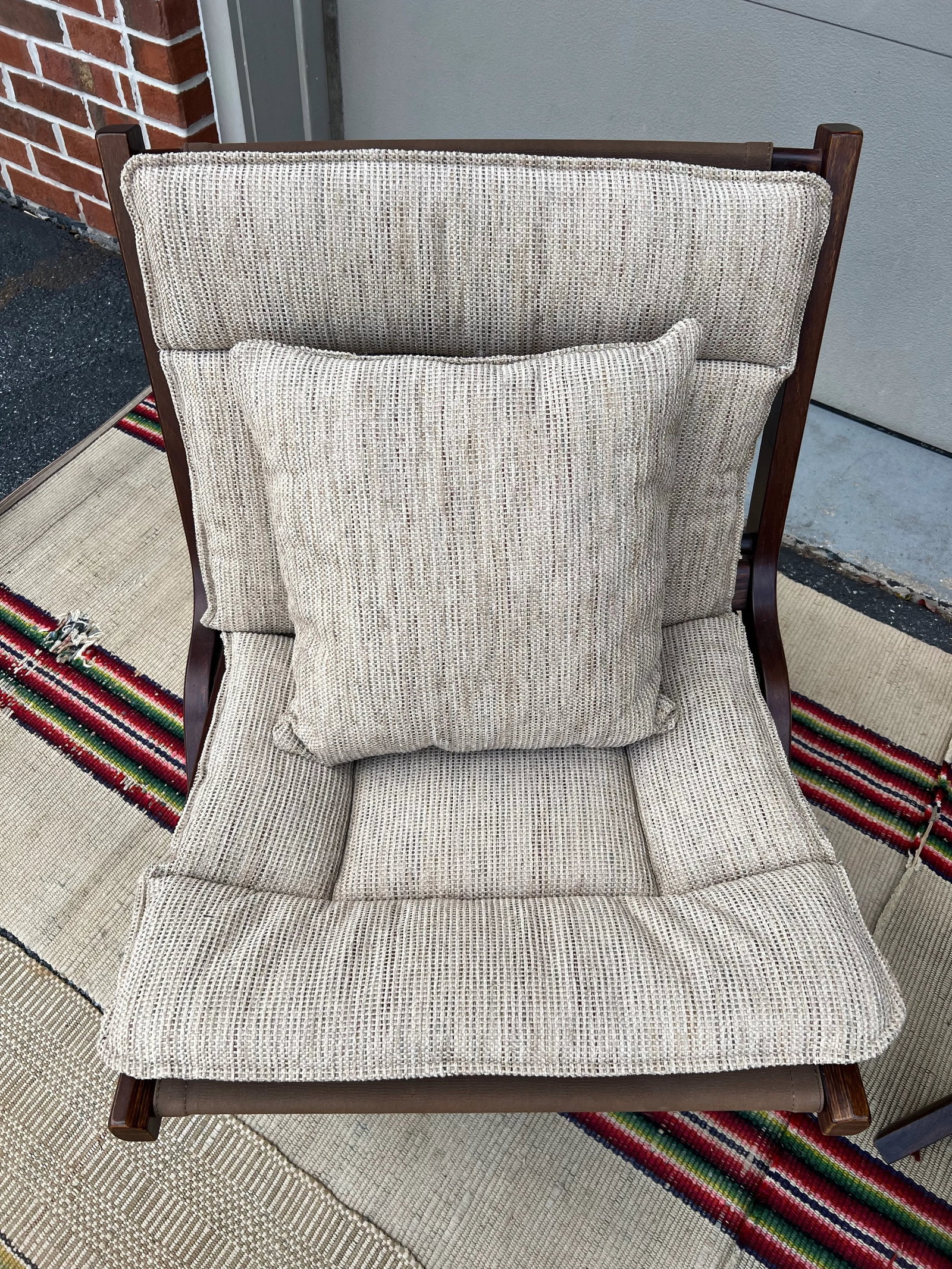 1970s A Vintage Pair of Scandinavian Modern "Uno" Folding Lounge Chairs Attributed to Per Leiv Ã - 6
