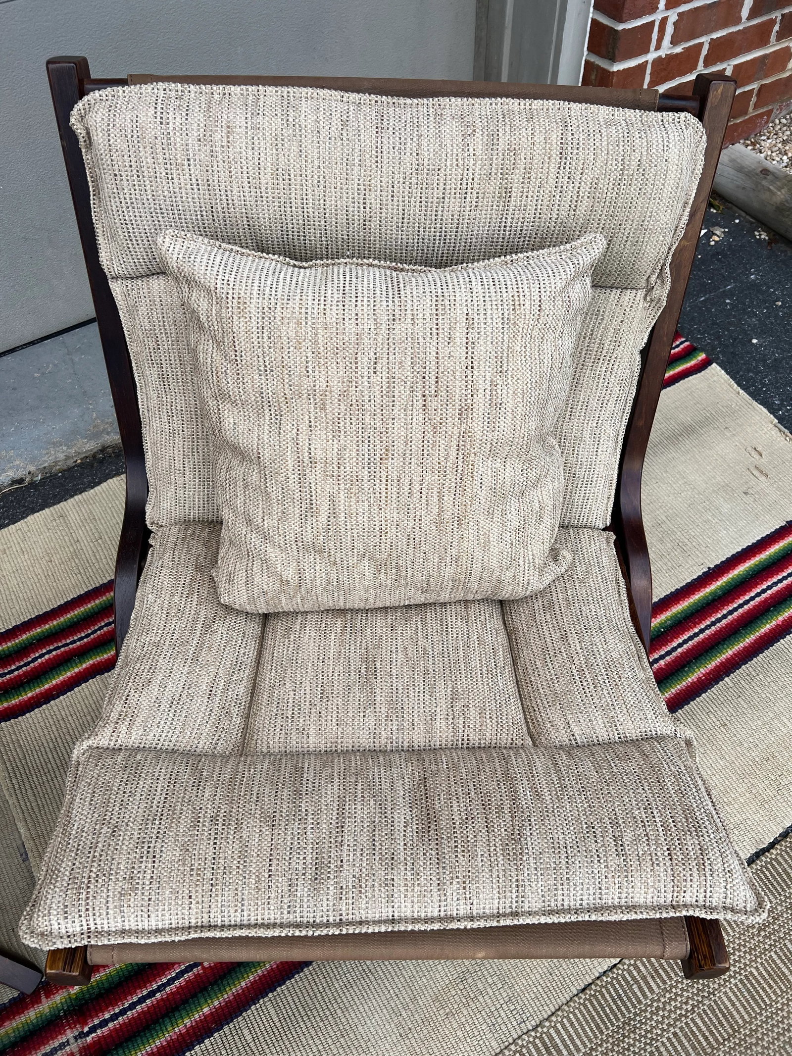 1970s A Vintage Pair of Scandinavian Modern "Uno" Folding Lounge Chairs Attributed to Per Leiv Ã - 7