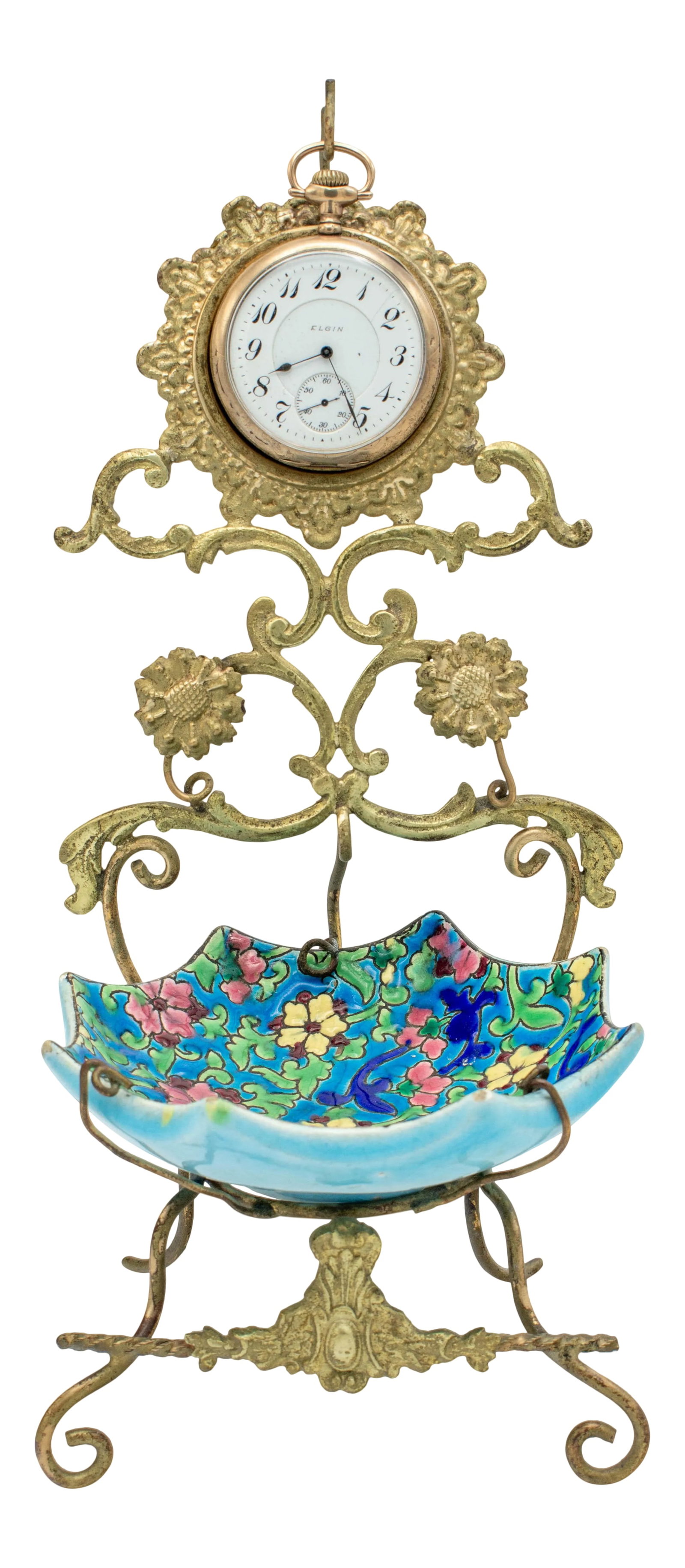 1920s French Longwy Pocket Watch Stand (1 of 12)