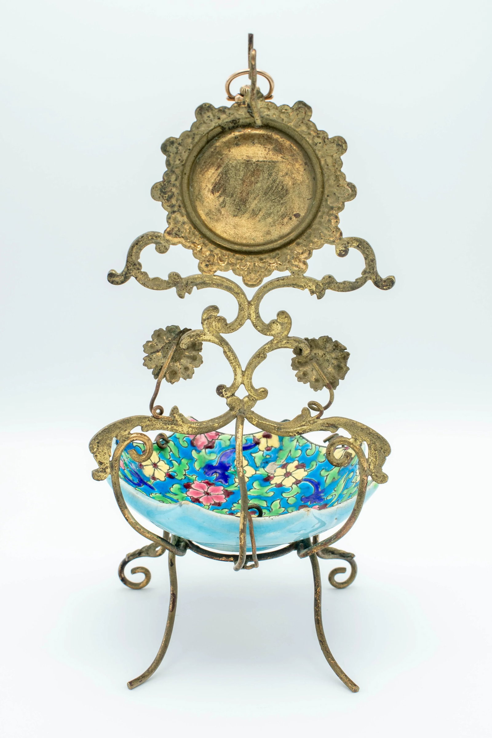 1920s French Longwy Pocket Watch Stand - 5