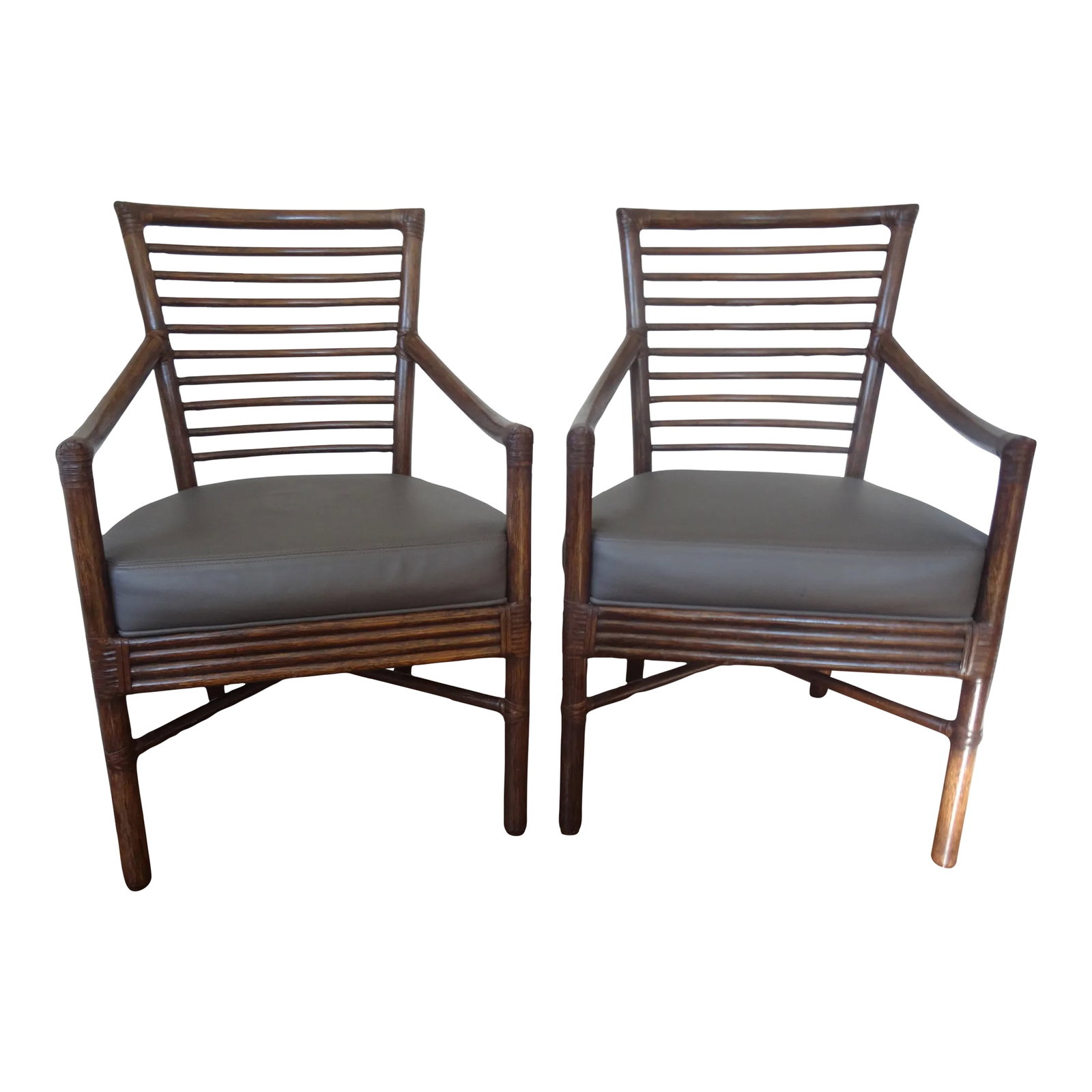 Vintage McGuire "Scala" Arm Chairs - Set of 2 (1 of 7)